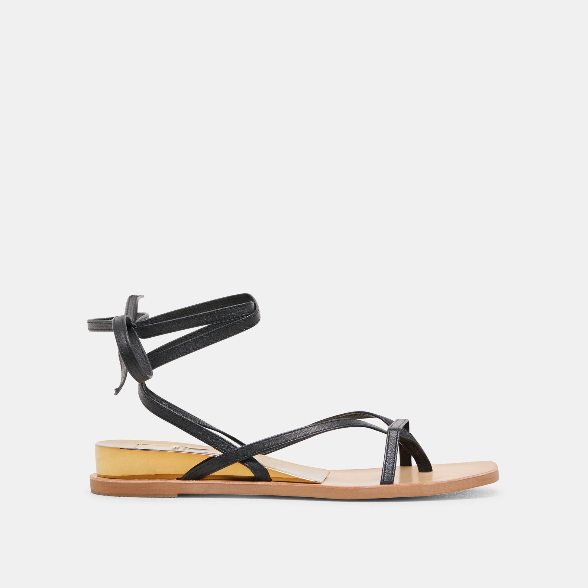 RUDIE SANDALS BLACK LEATHER
 – Dolce Vita