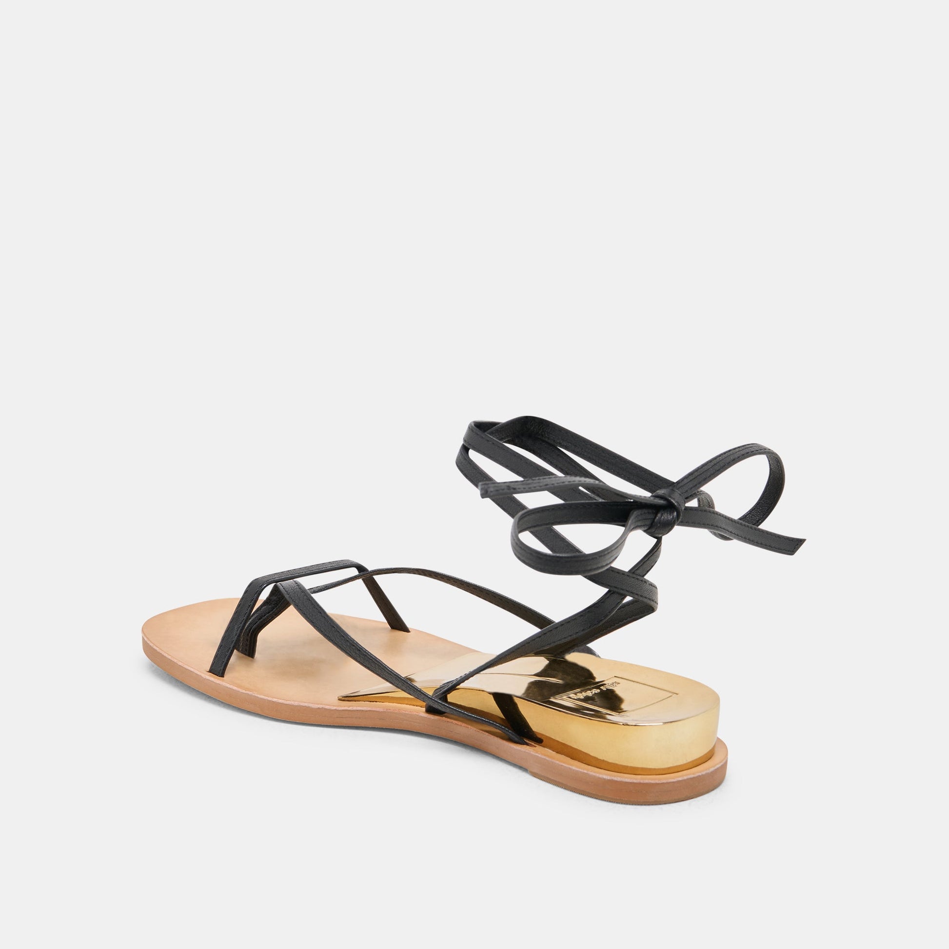 RUDIE SANDALS BLACK LEATHER
 – Dolce Vita