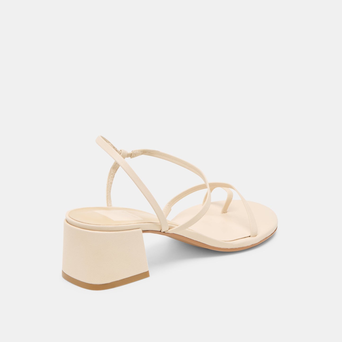 Trini Creme Leather Heels