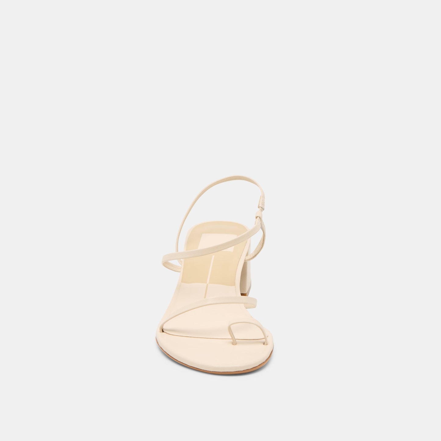 Trini Creme Leather Heels