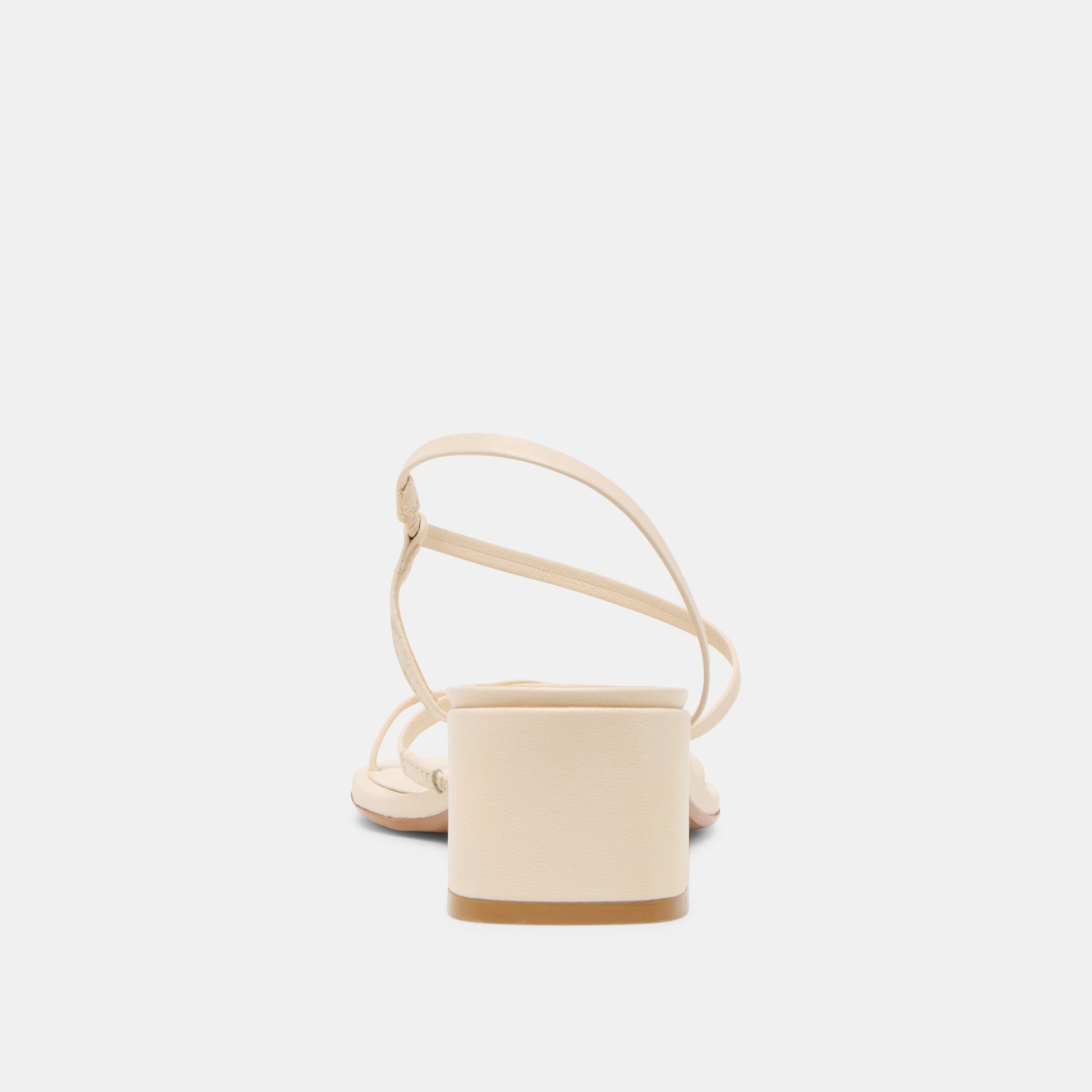 Trini Creme Leather Heels