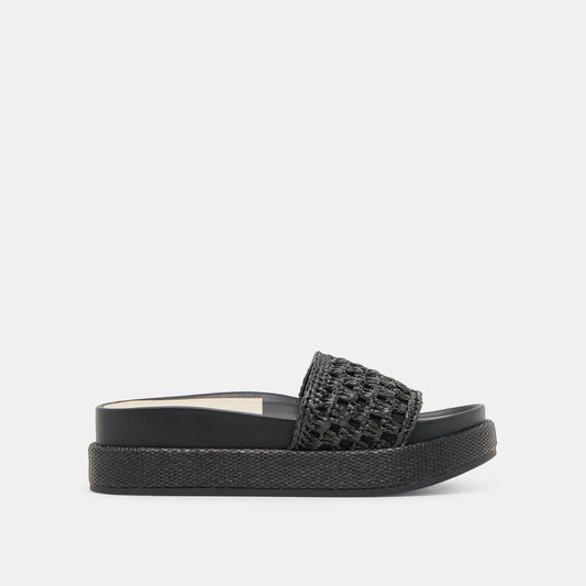 SIDONA SANDALS ONYX RAFFIA
 – Dolce Vita