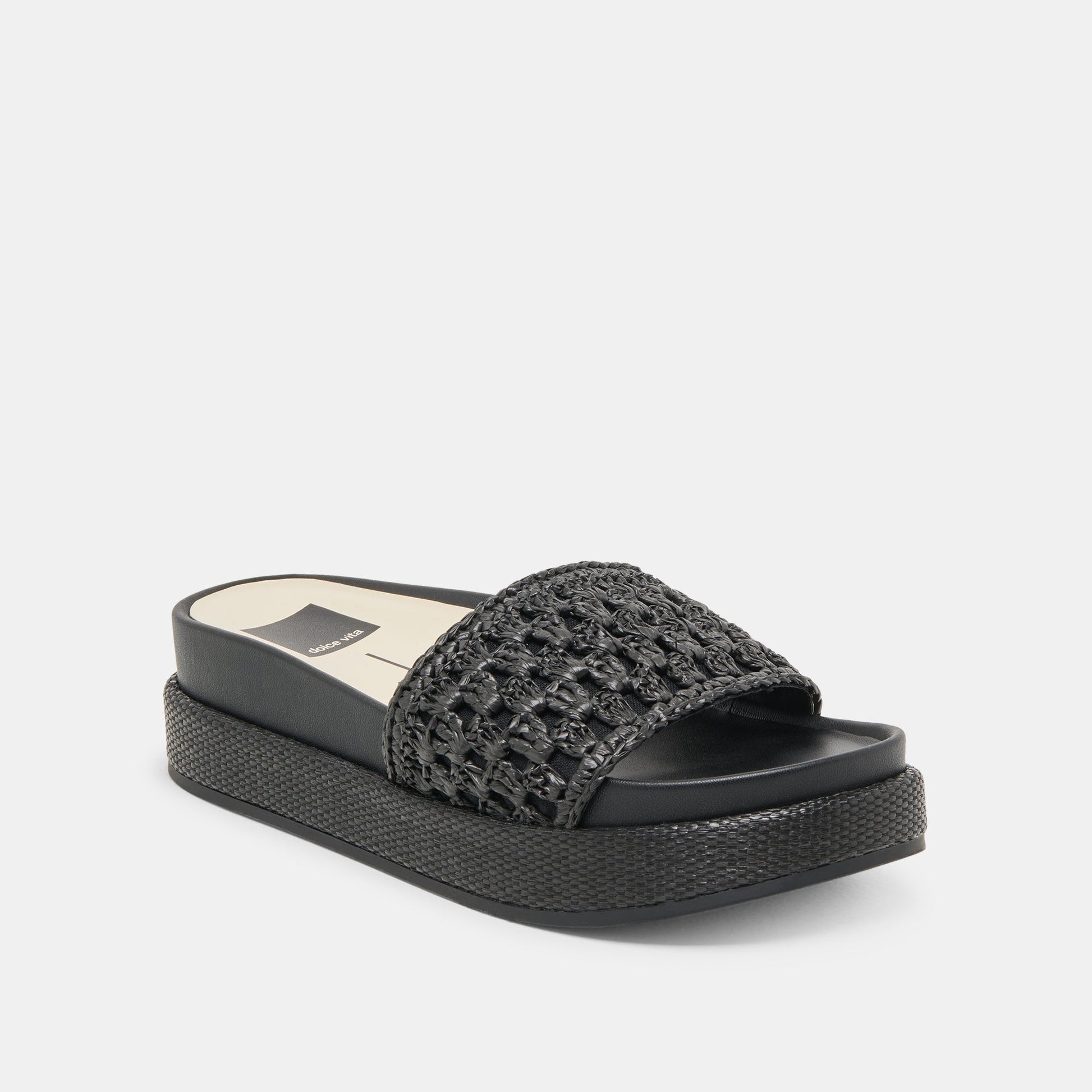 SIDONA SANDALS ONYX RAFFIA
 – Dolce Vita