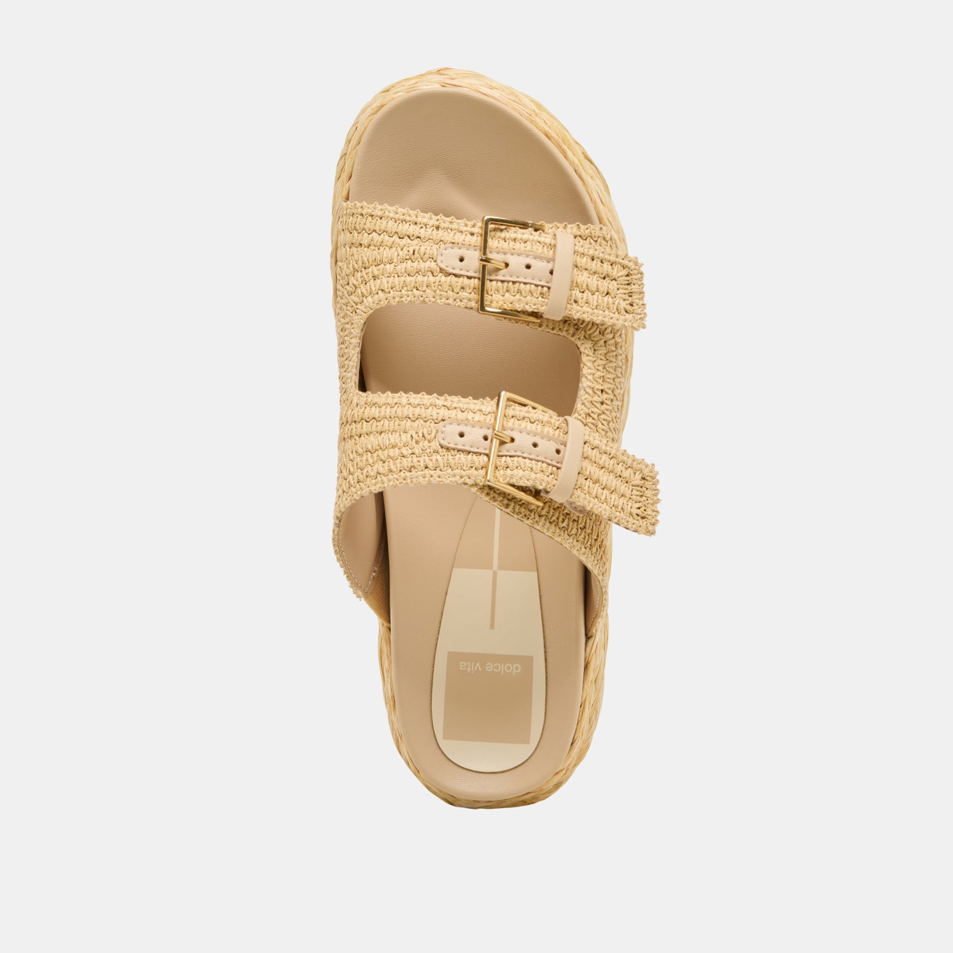 Falyn Lt Natural Woven Raffia Sandals