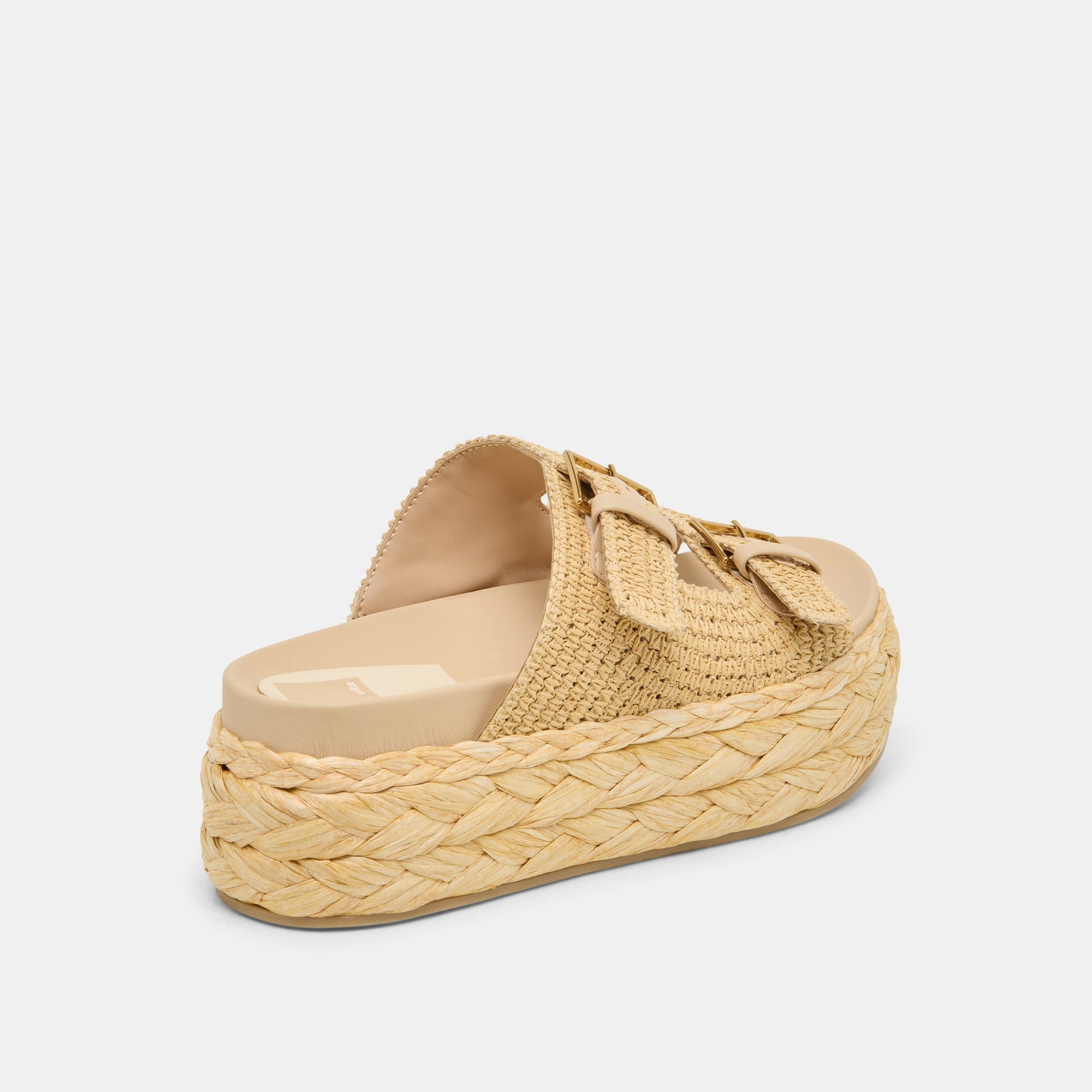 Falyn Lt Natural Woven Raffia Sandals
