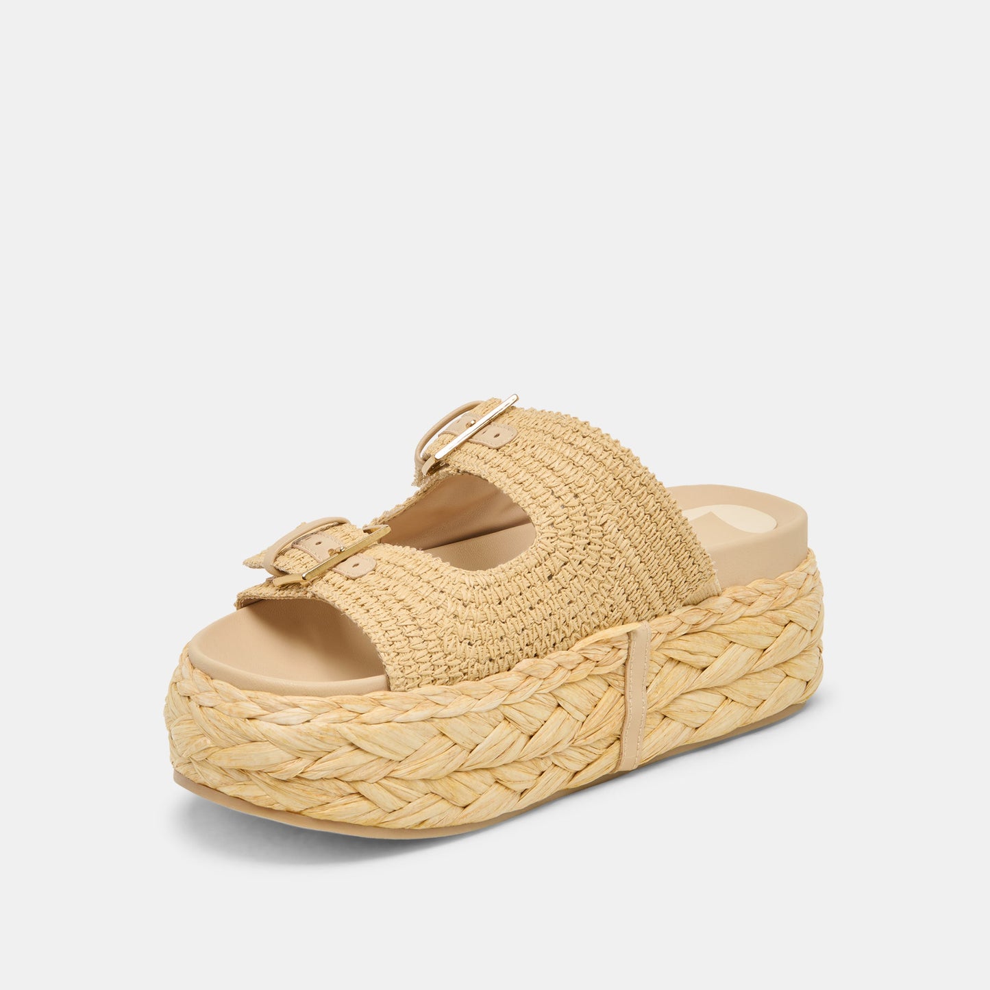 Falyn Lt Natural Woven Raffia Sandals