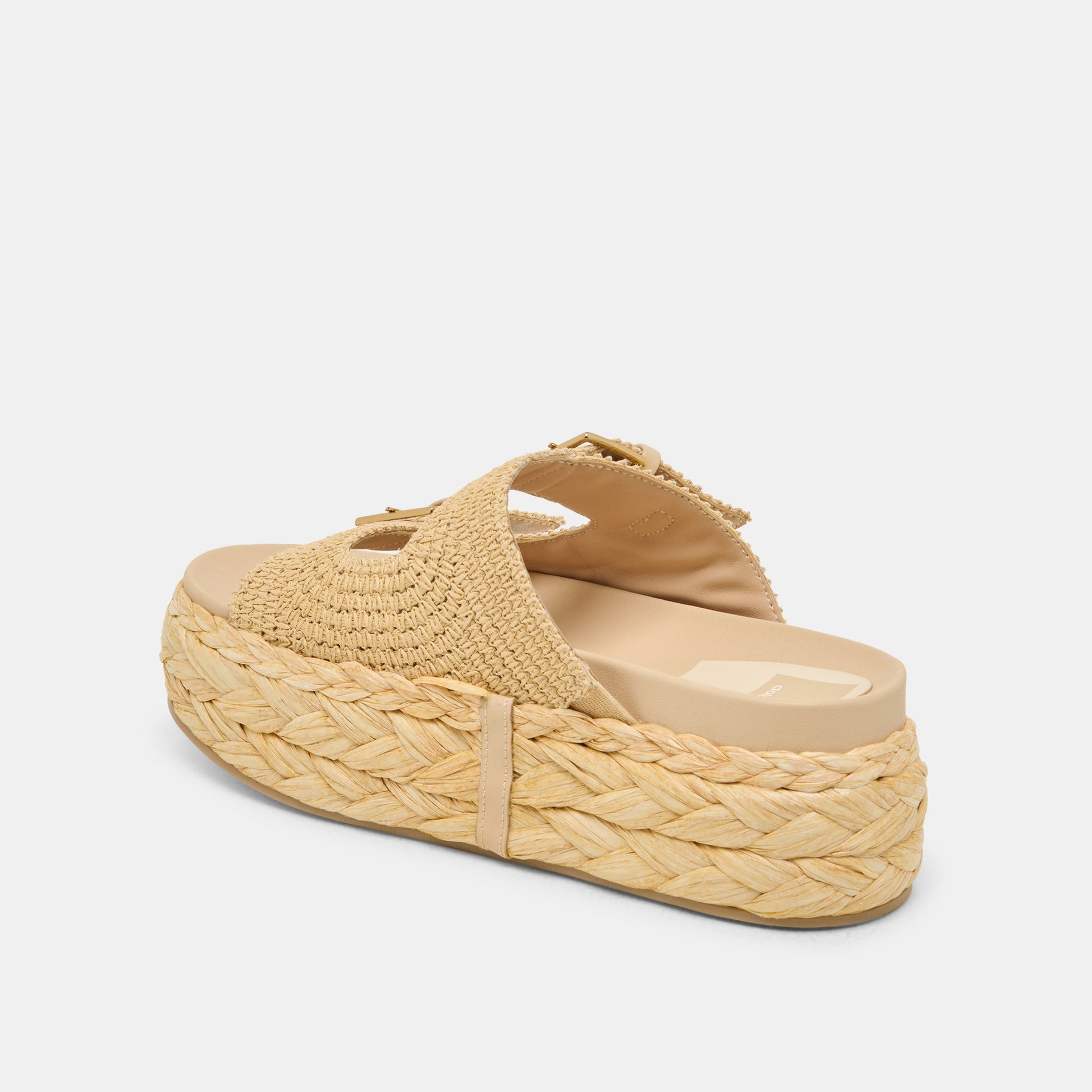 Falyn Lt Natural Woven Raffia Sandals