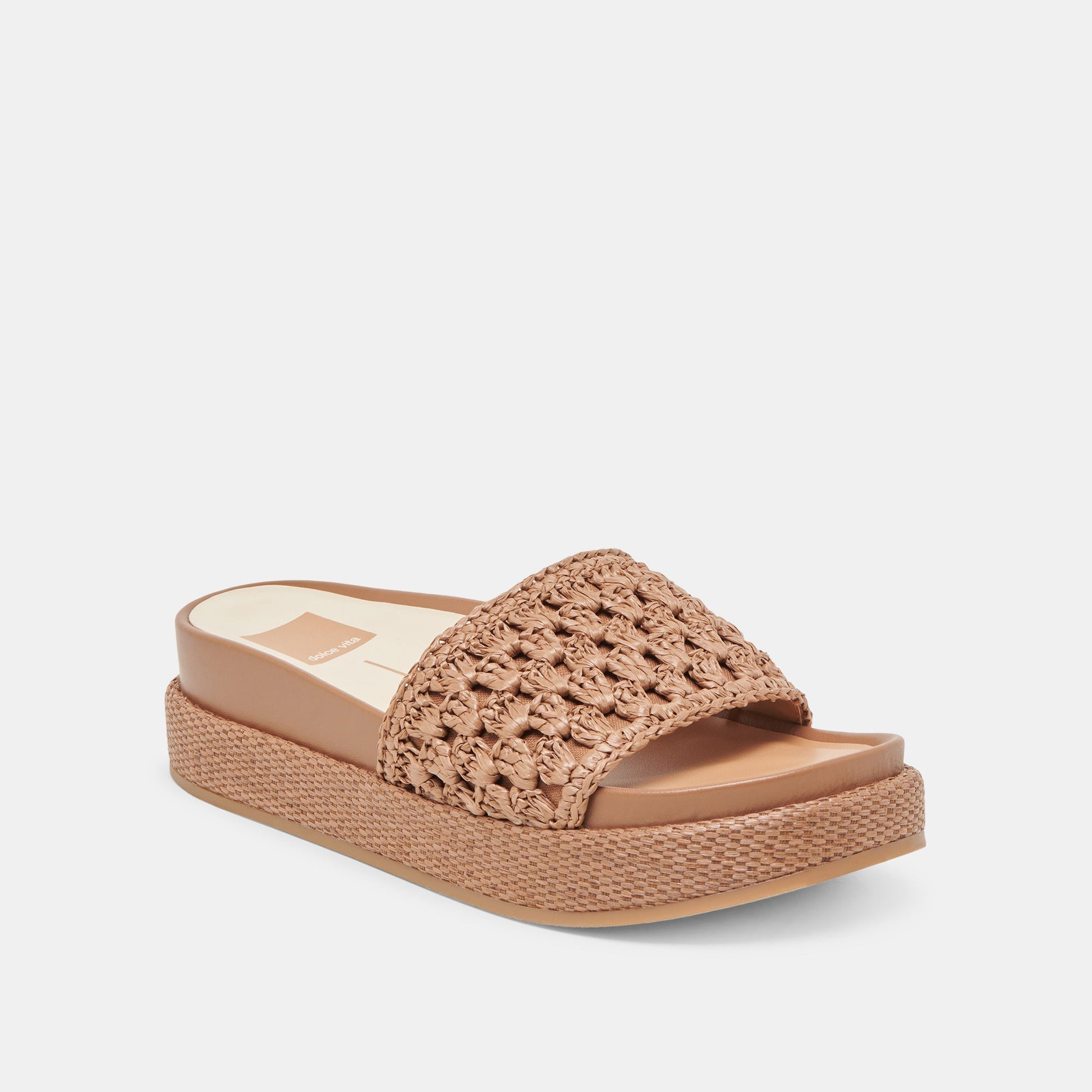 SIDONA SANDALS BROWN RAFFIA
 – Dolce Vita