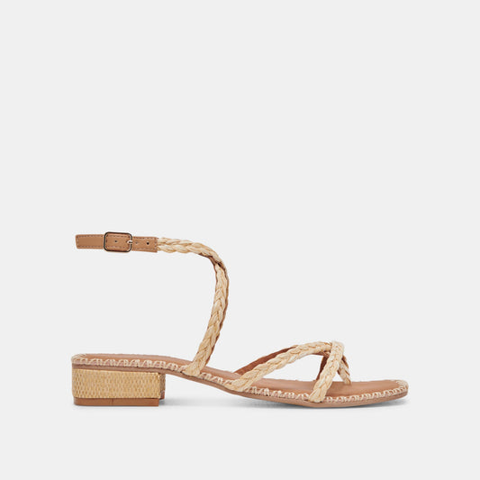 BRINN SANDALS LT NATURAL RAFFIA
 – Dolce Vita
