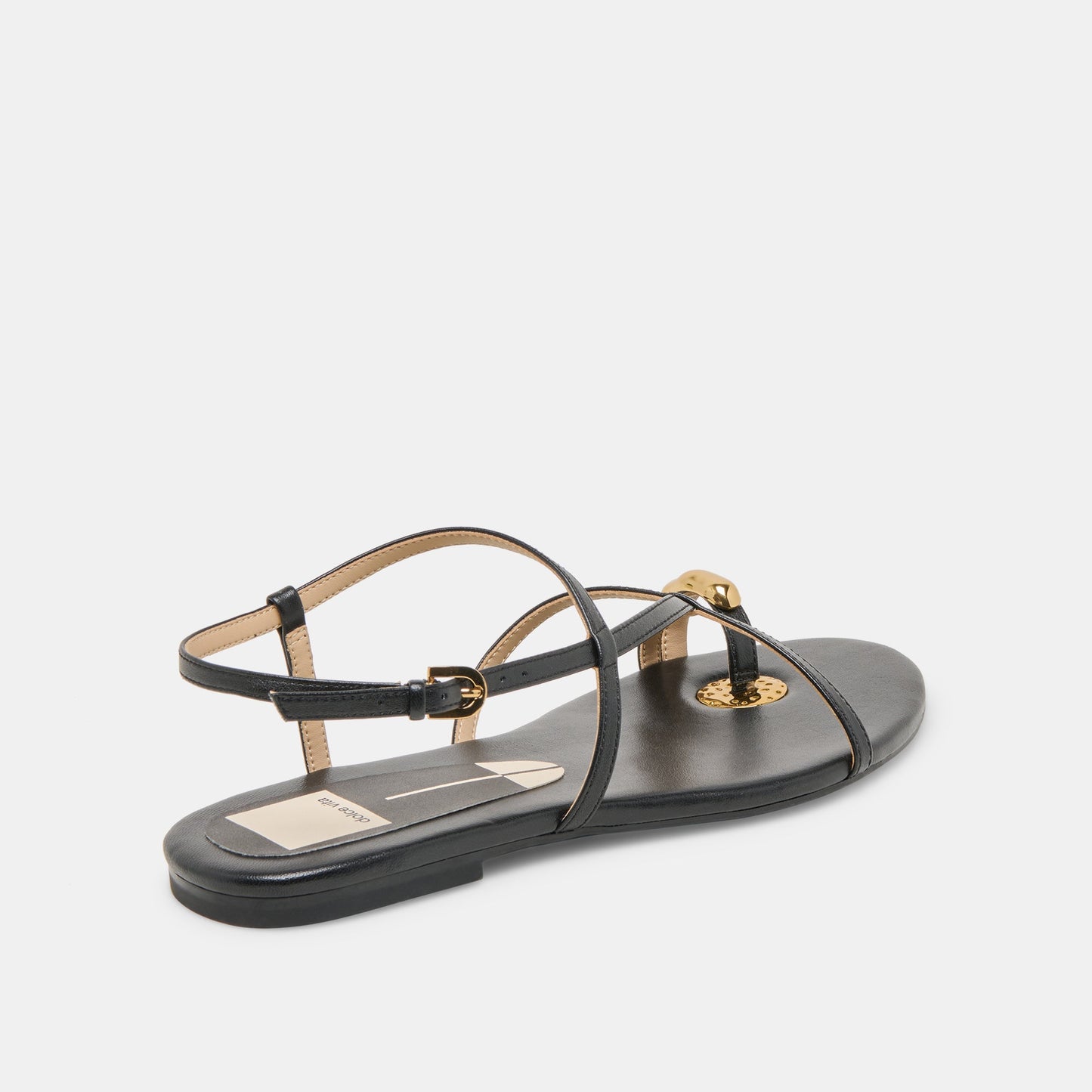 KESHA SANDALS BLACK LEATHER
 – Dolce Vita