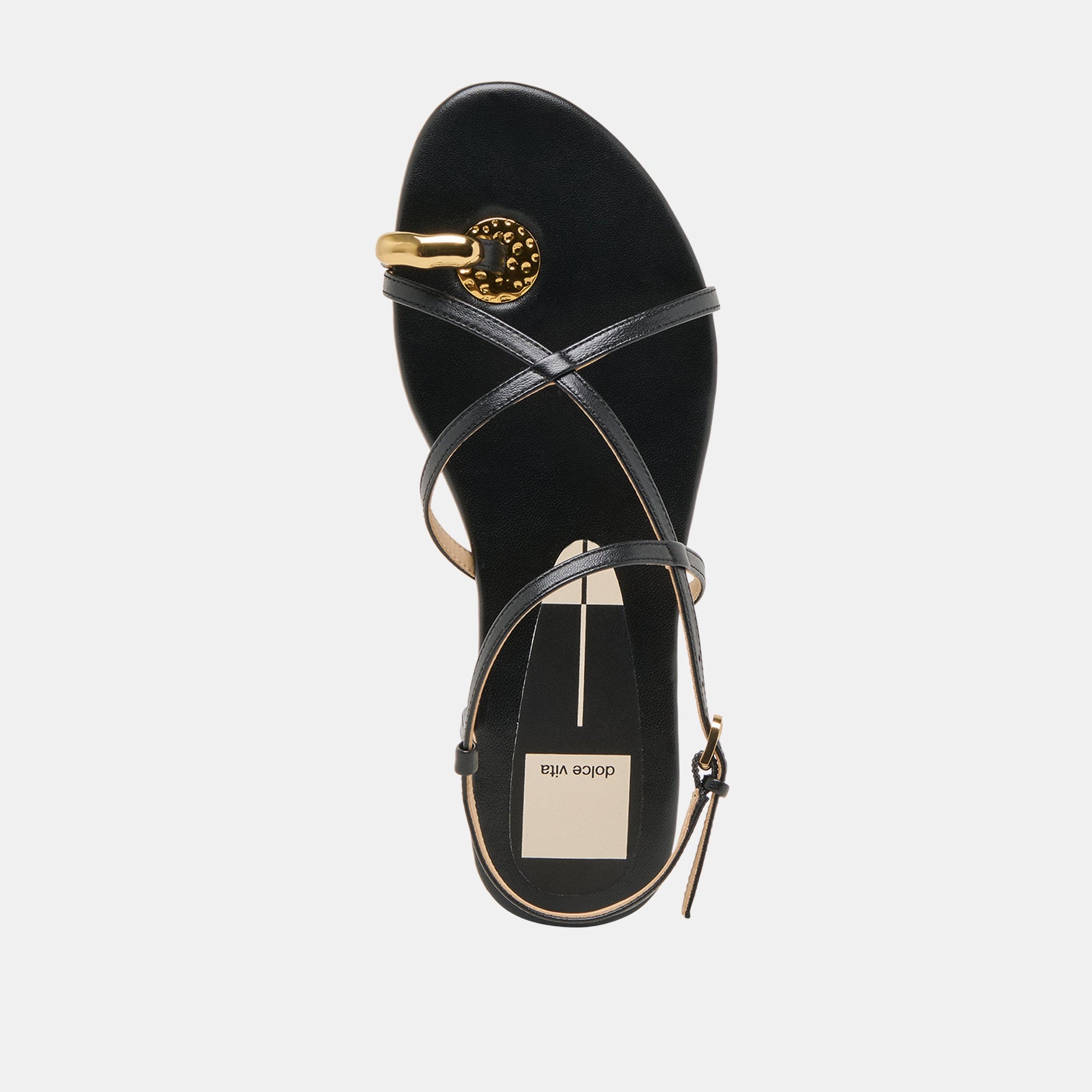 KESHA SANDALS BLACK LEATHER
 – Dolce Vita