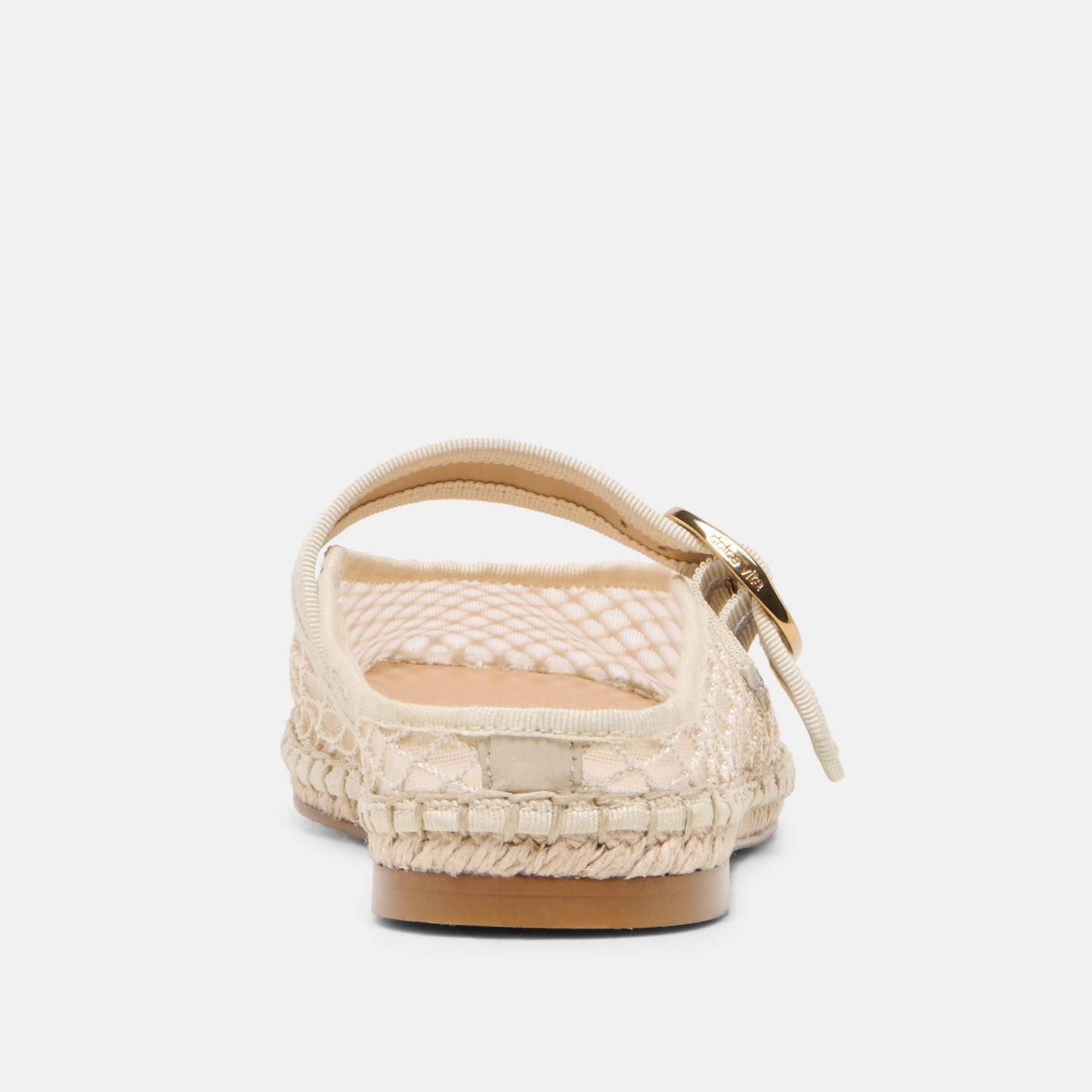 Milie Ecru Woven Mesh Flats