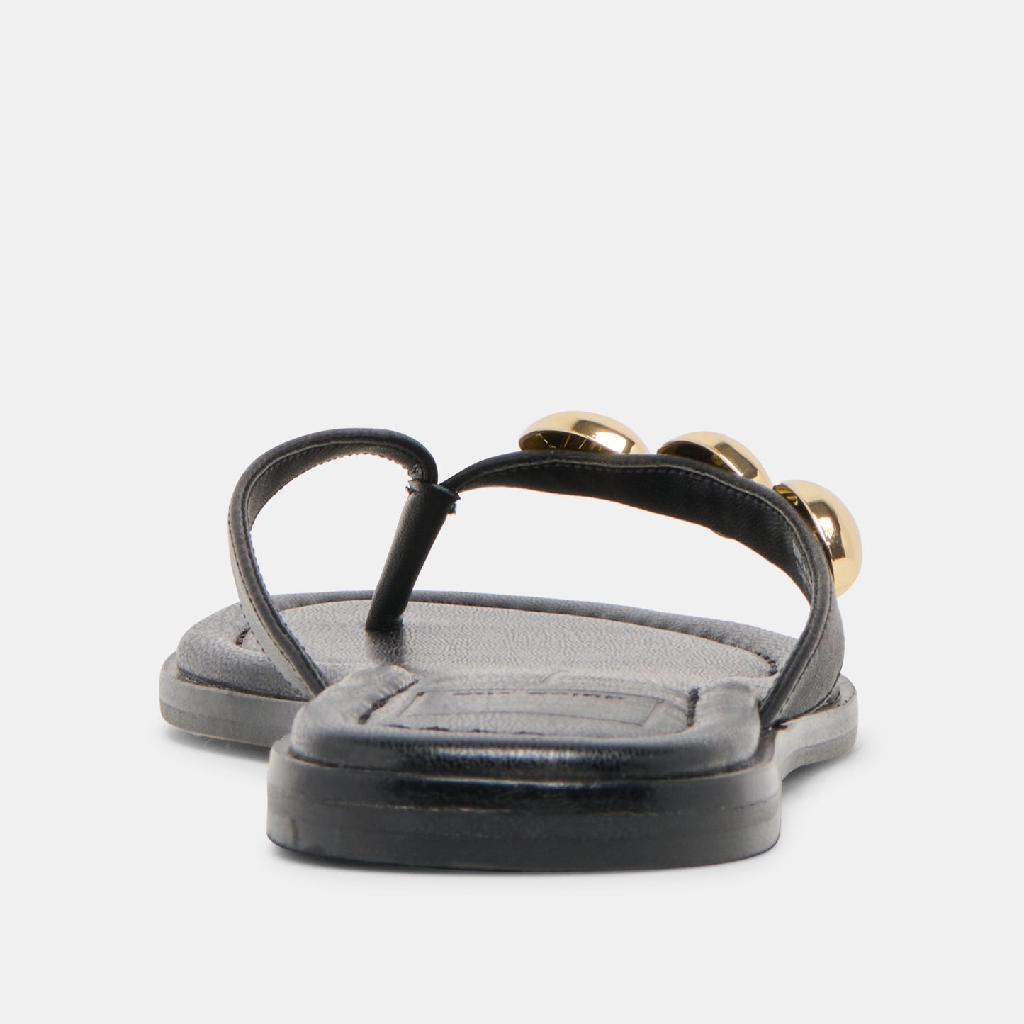 Juny Black Leather Sandals