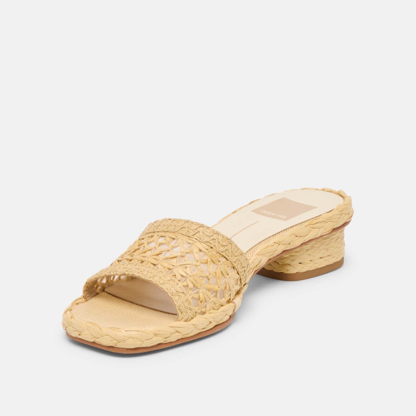 Dixi Lt Natural Cross Hatch Raffia Sandals