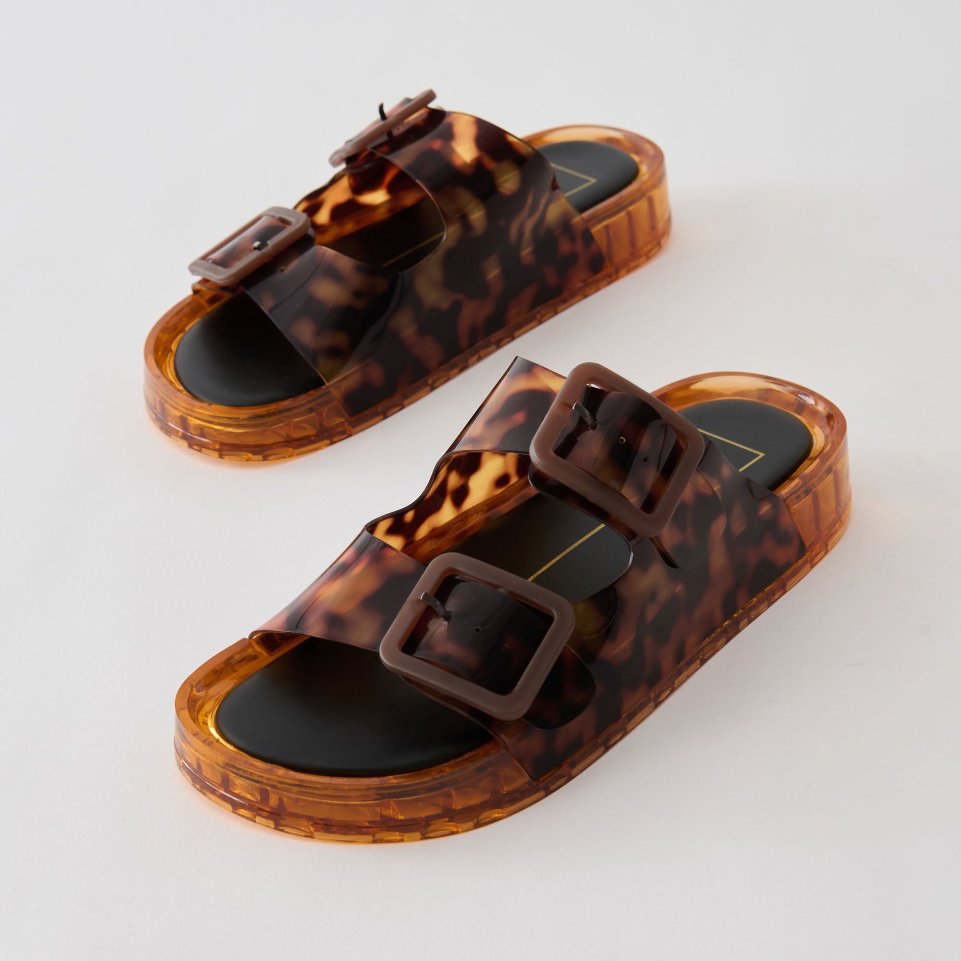 Julio Tortoise Vinyl Sandals