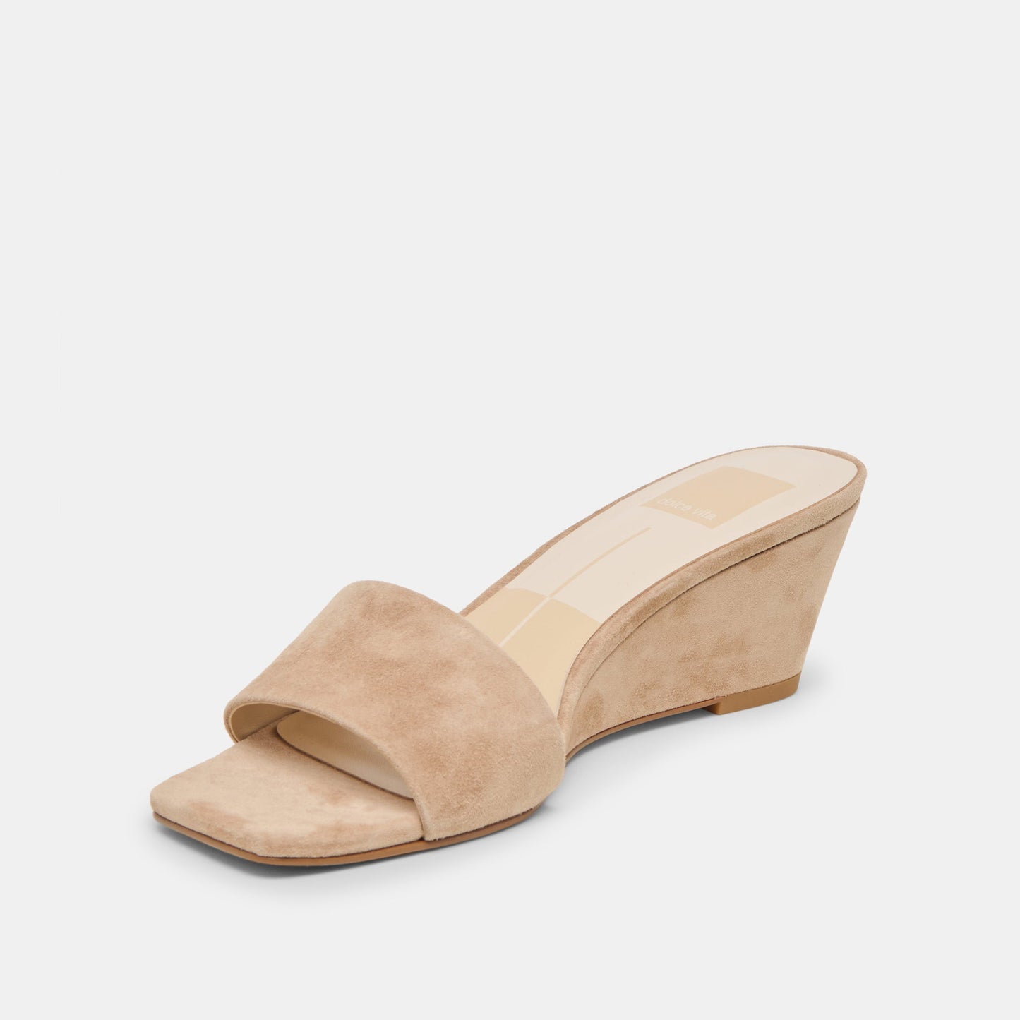 Qaily Camel Suede Wedges
