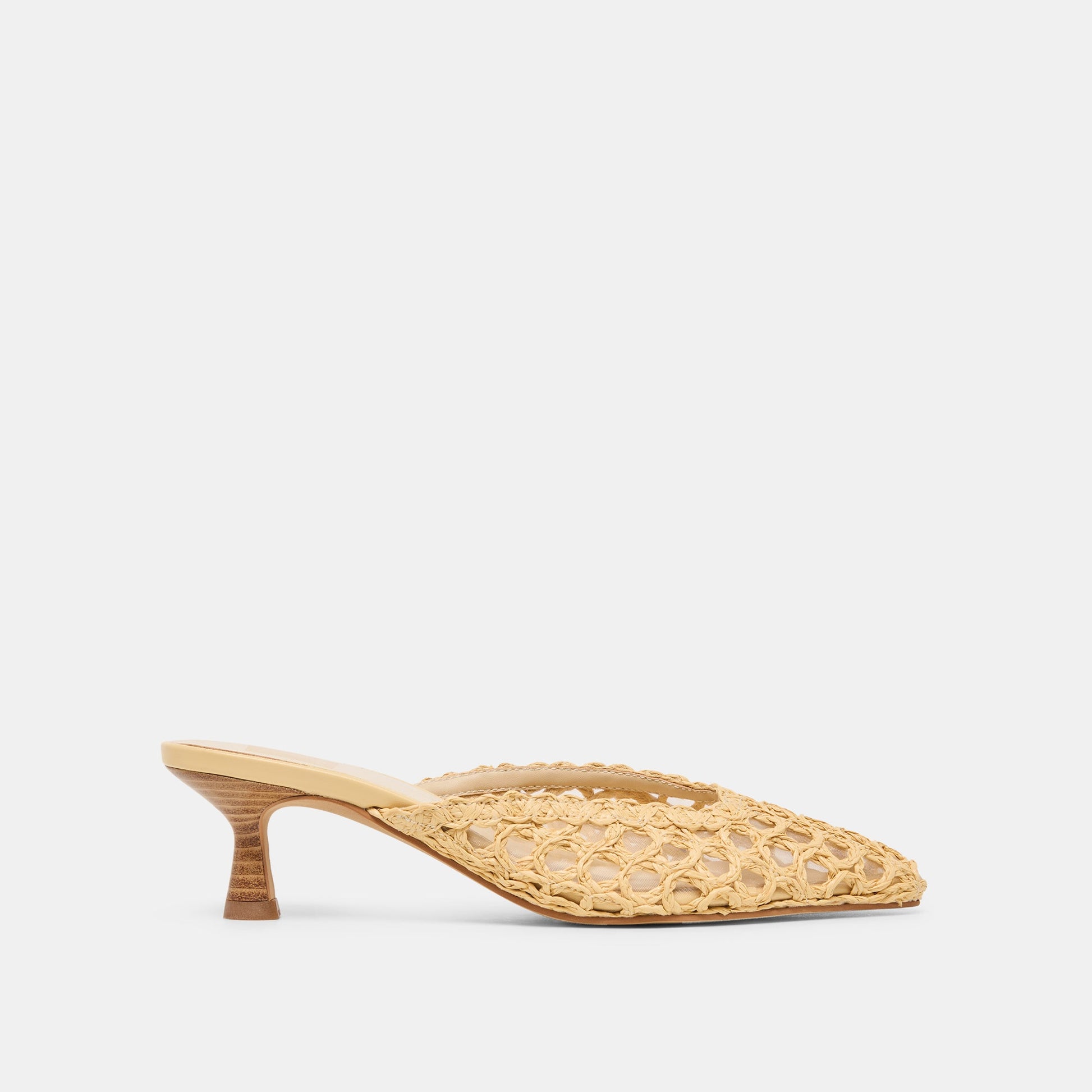 Cleo Loop Natural Raffia Heels