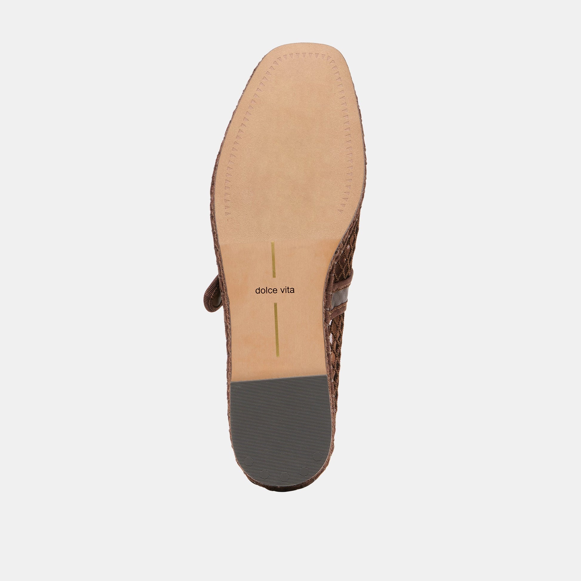 Milie Chocolate Woven Mesh Flats