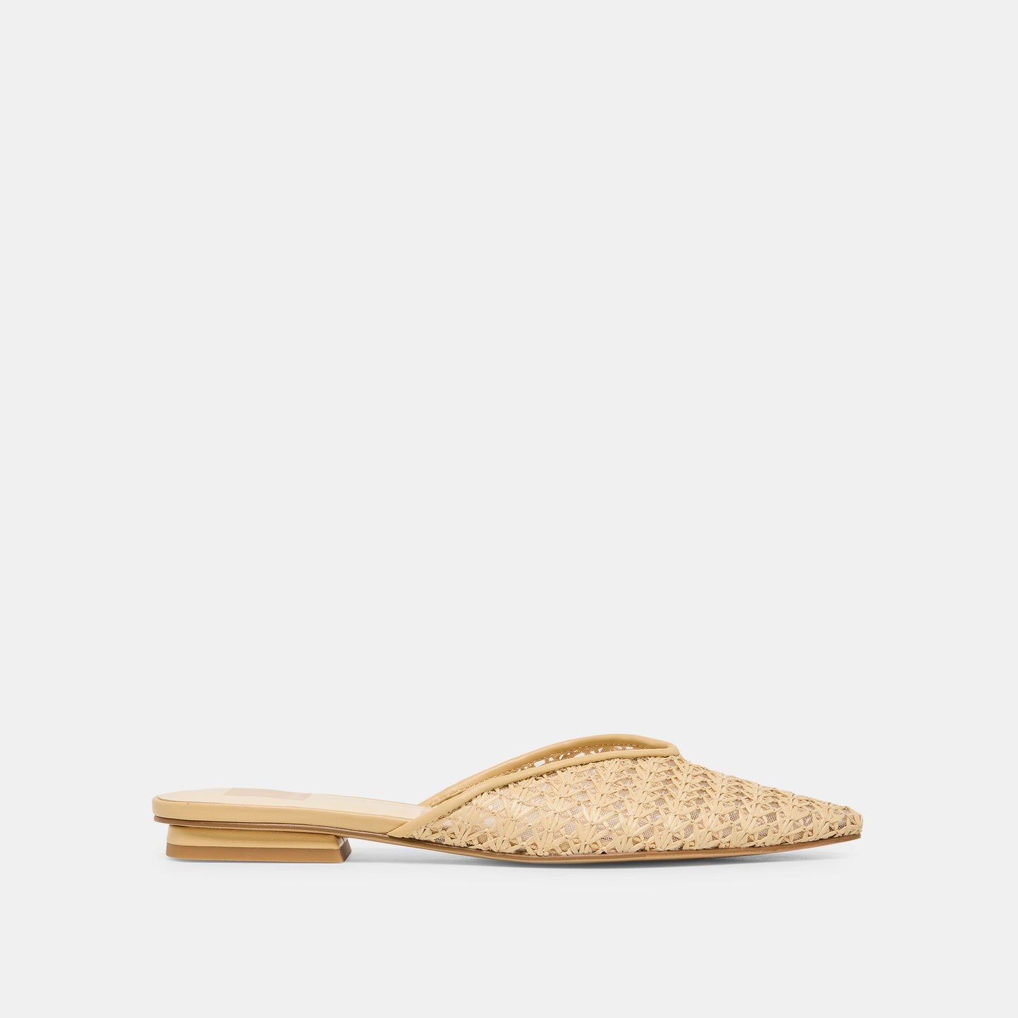 Elm Natural Cross Hatch Raffia Flats