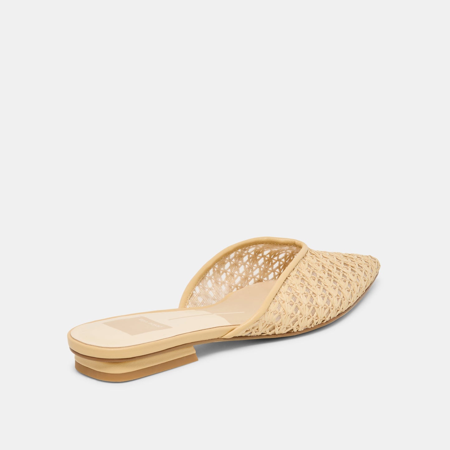 Elm Natural Cross Hatch Raffia Flats