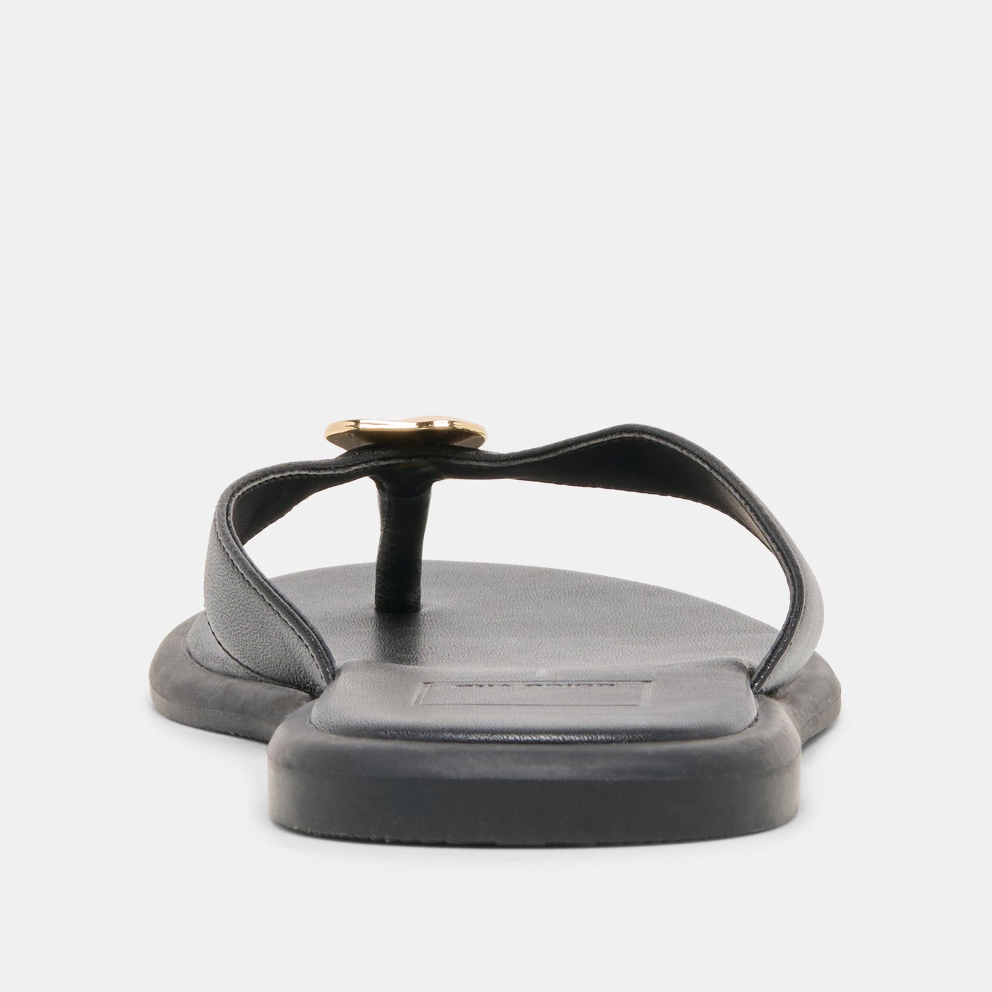 Jaina Black Leather Sandals
