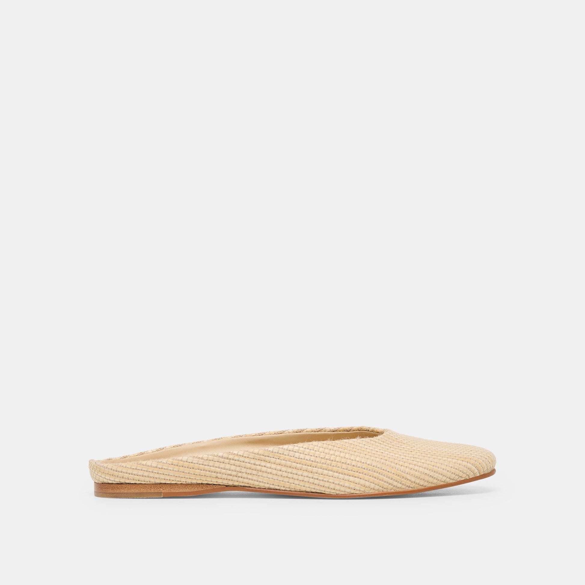 Eila Lt Natural Raffia Flats