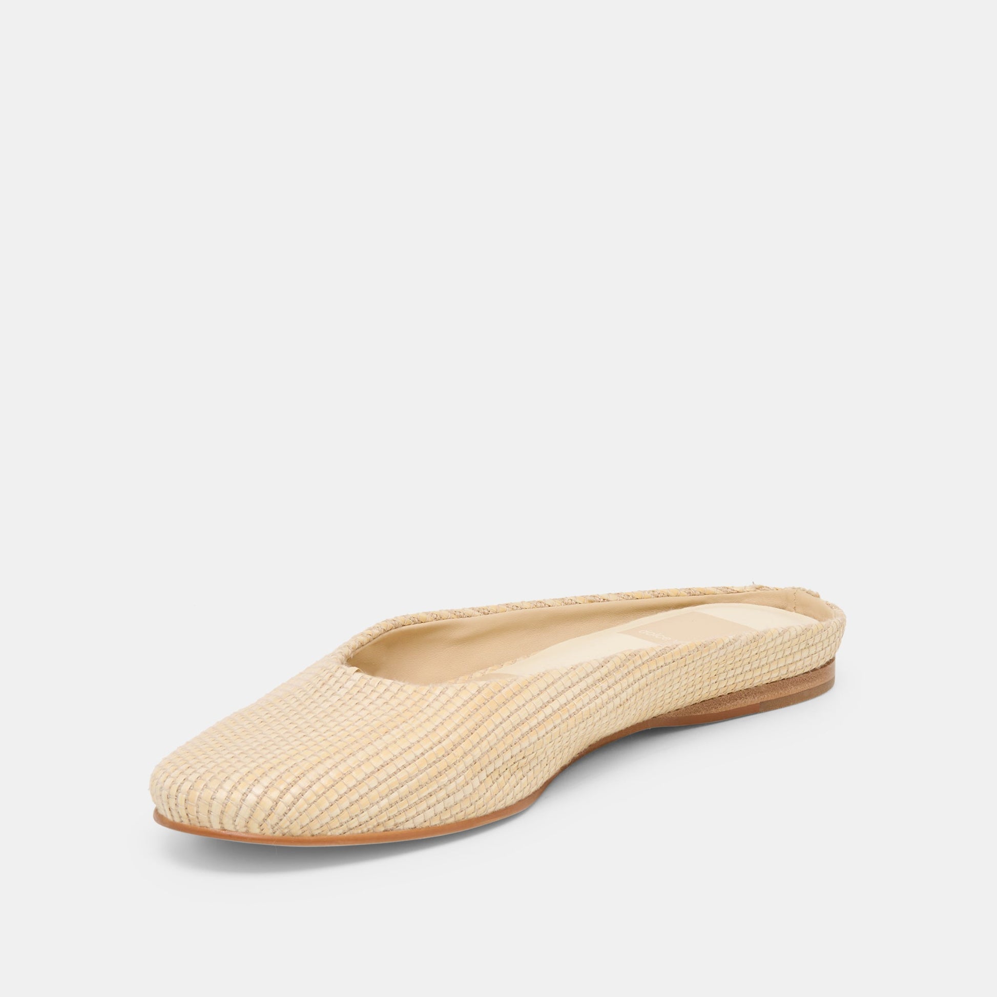 Eila Lt Natural Raffia Flats