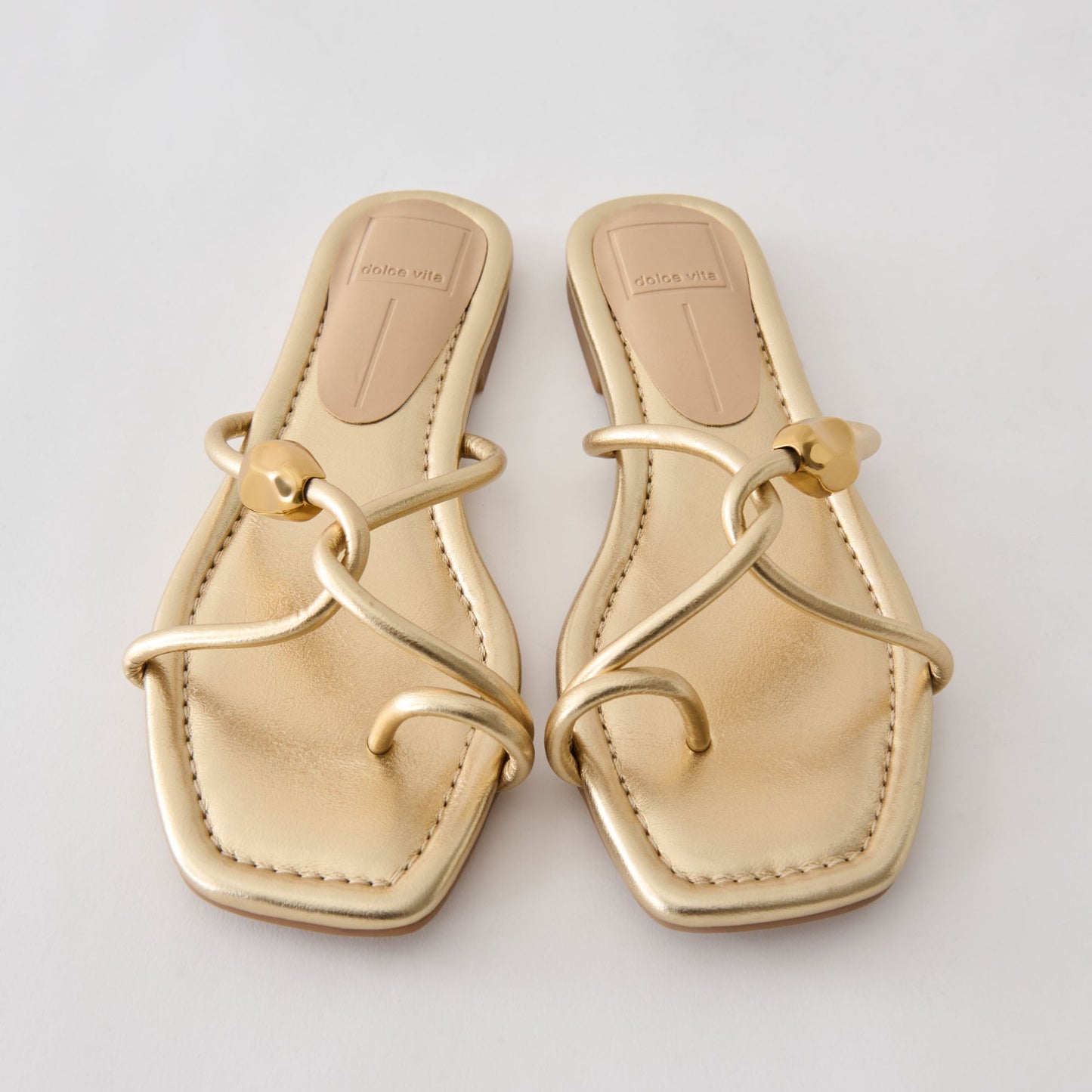 Louiz Gold Stella Sandals