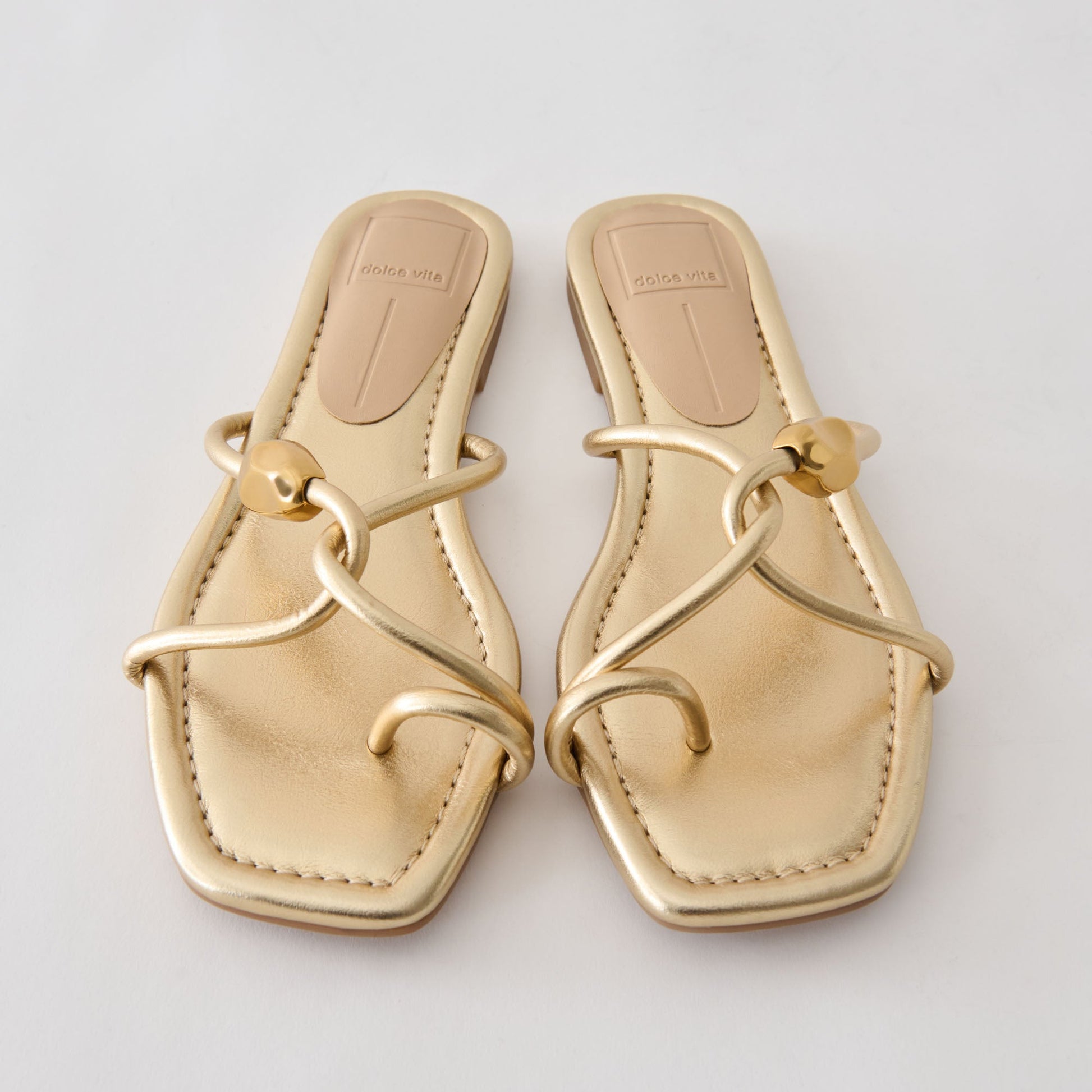 Louiz Gold Stella Sandals