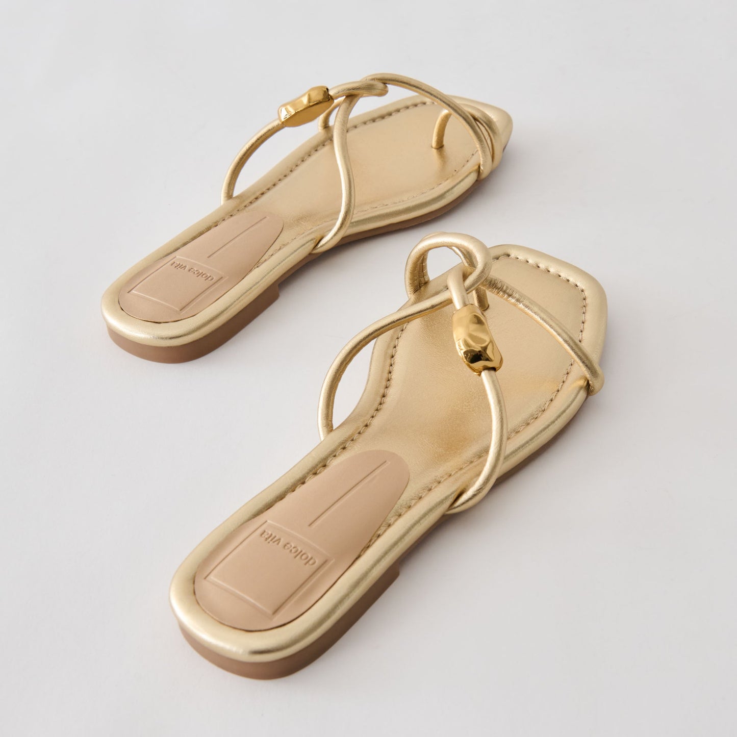 Louiz Gold Stella Sandals