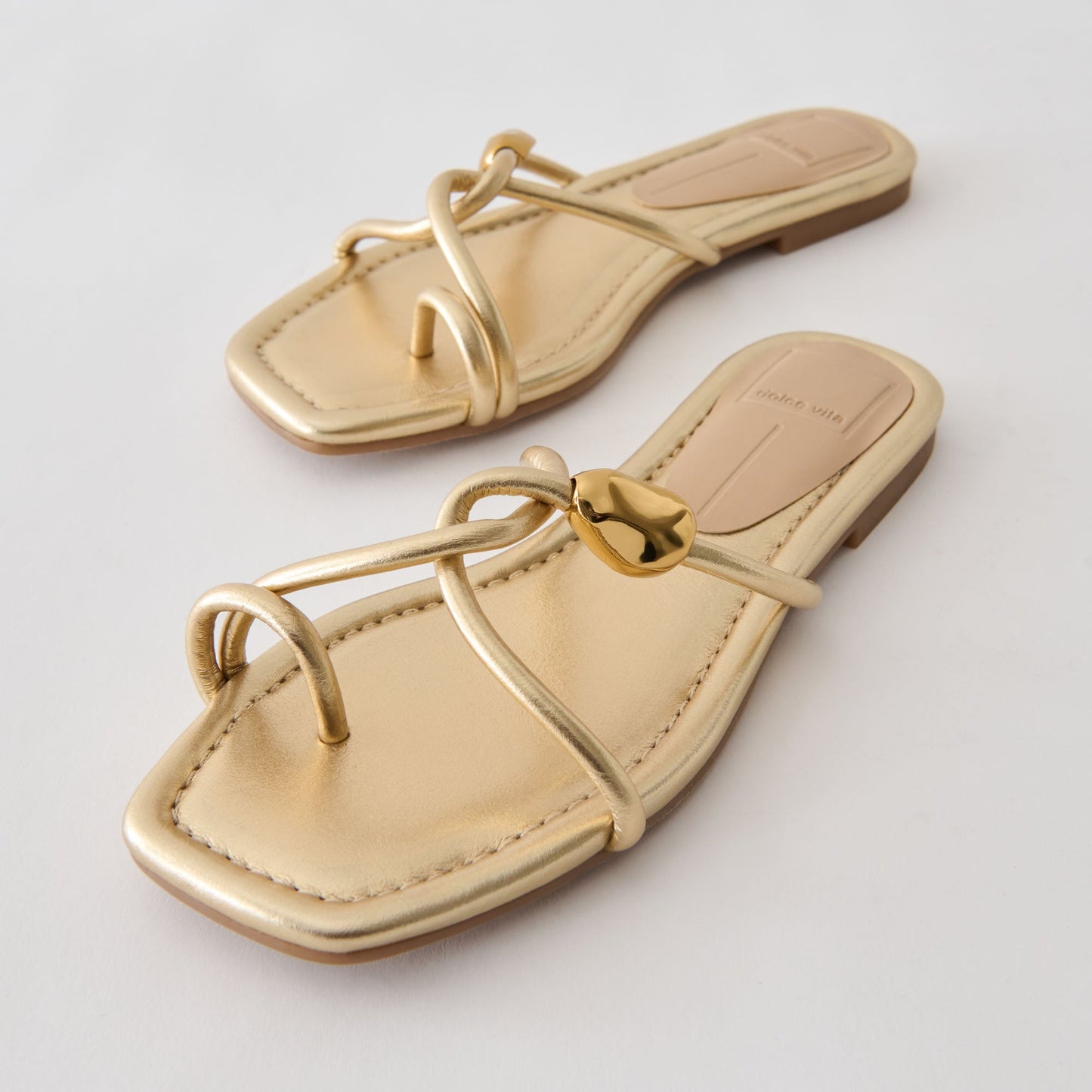 Louiz Gold Stella Sandals