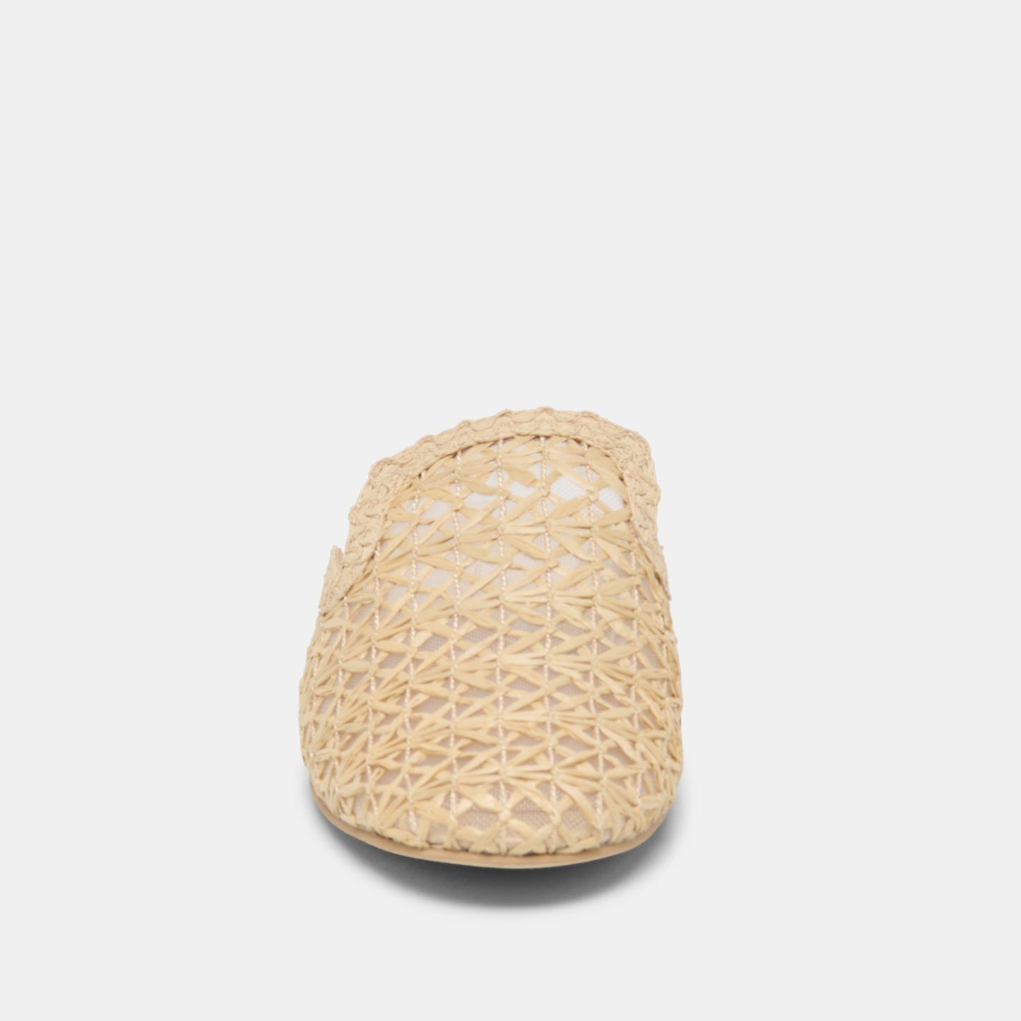 Kirt Lt Natural Cross Hatch Raffia Flats