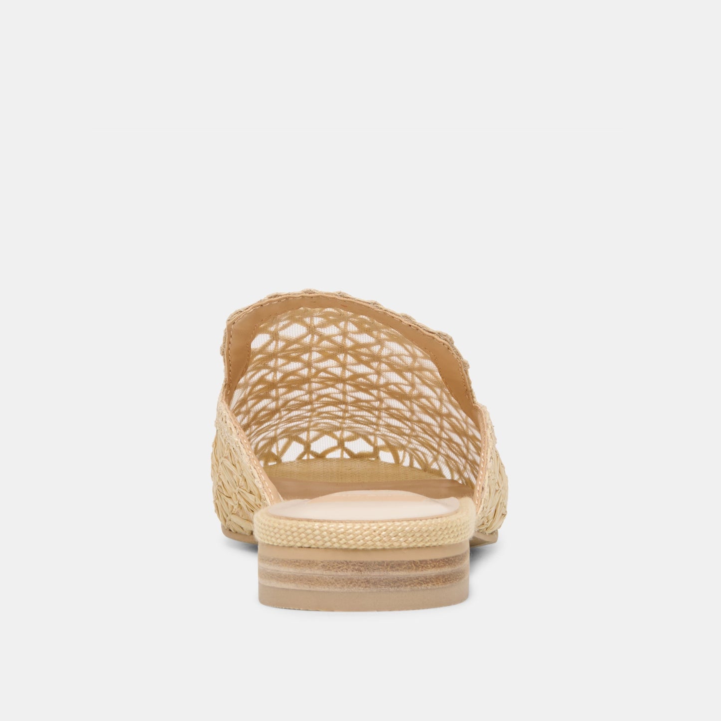 Kirt Lt Natural Cross Hatch Raffia Flats