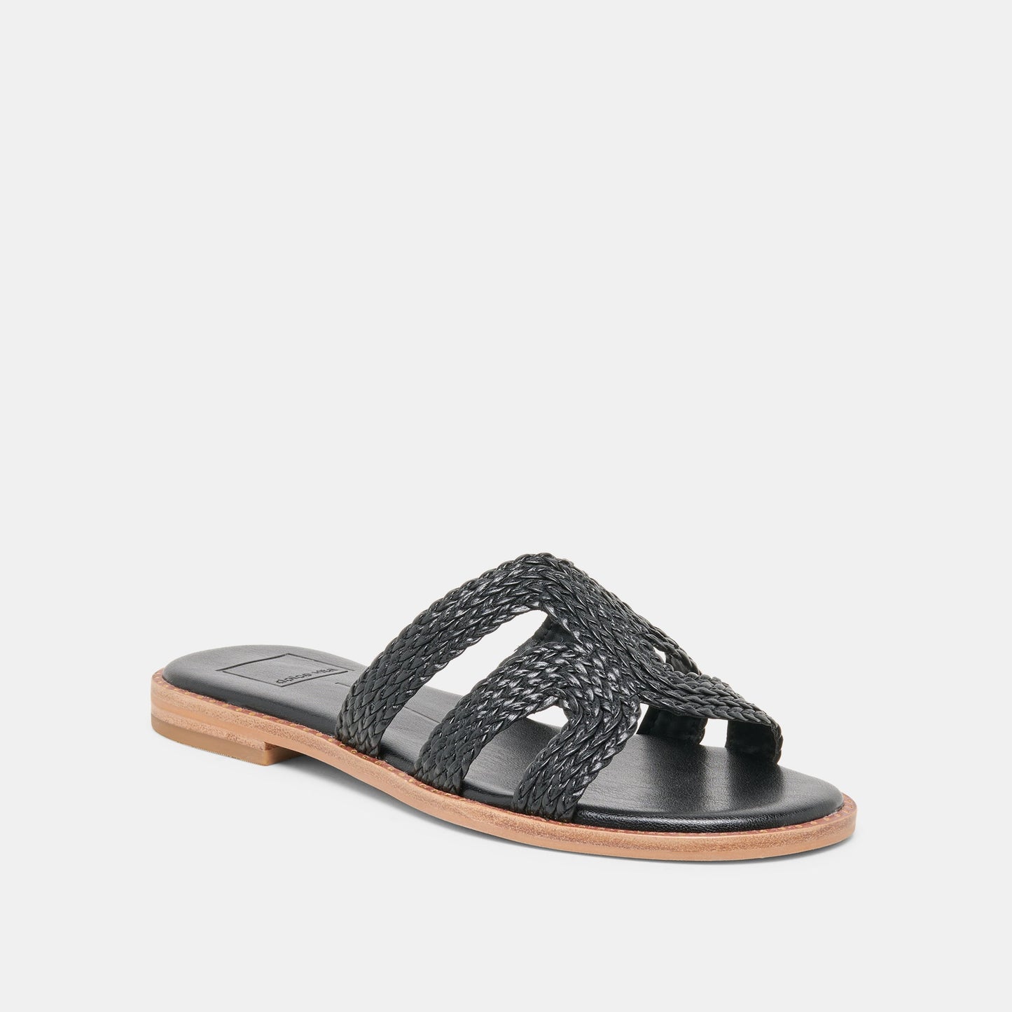 EMON Black Stella Slide Open-Toe Sandals