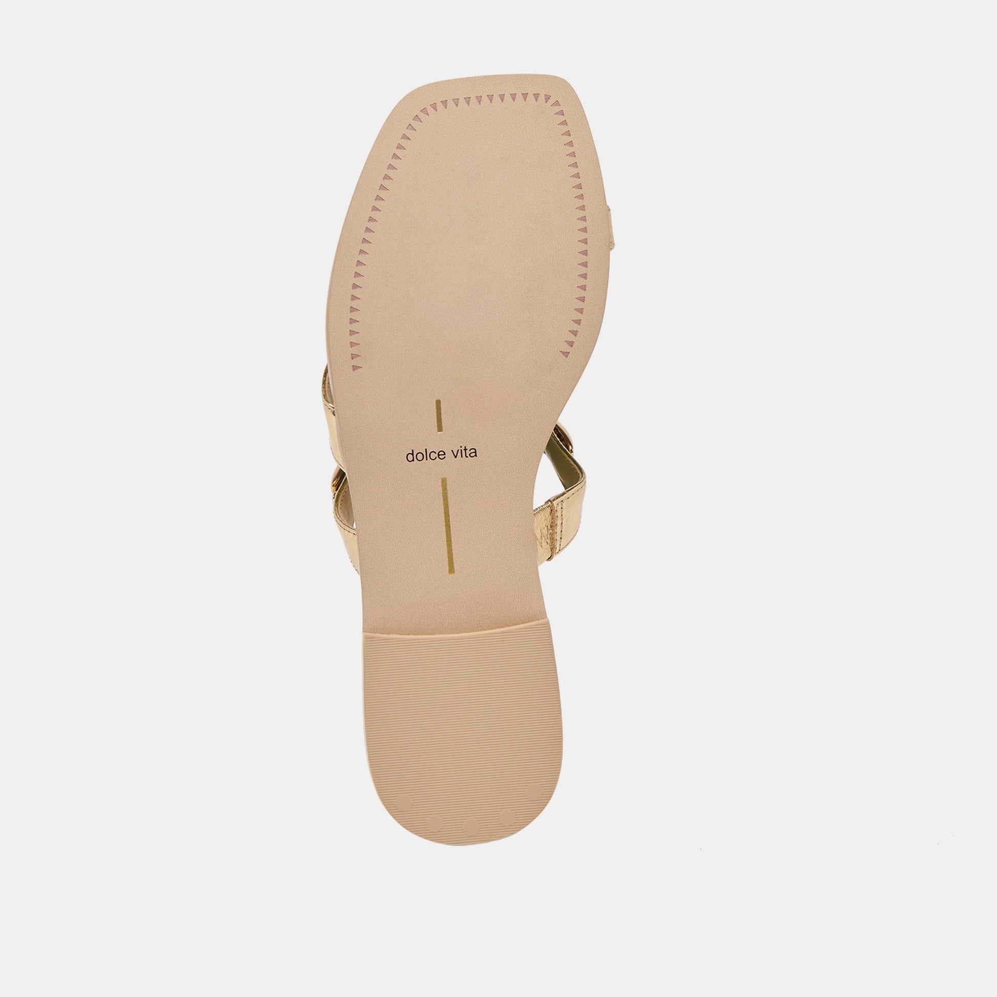 Tarina Gold Leather Sandals