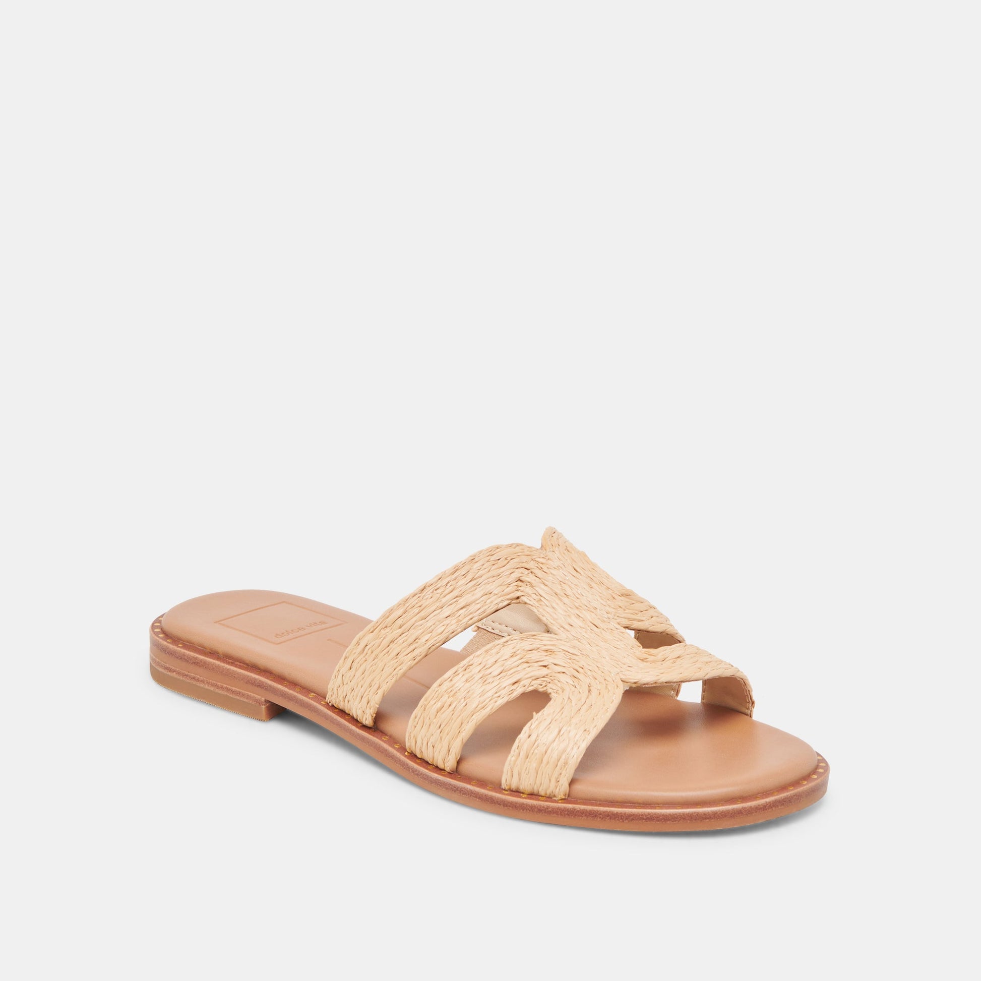 EMON WIDE SANDALS LT NATURAL RAFFIA
 – Dolce Vita