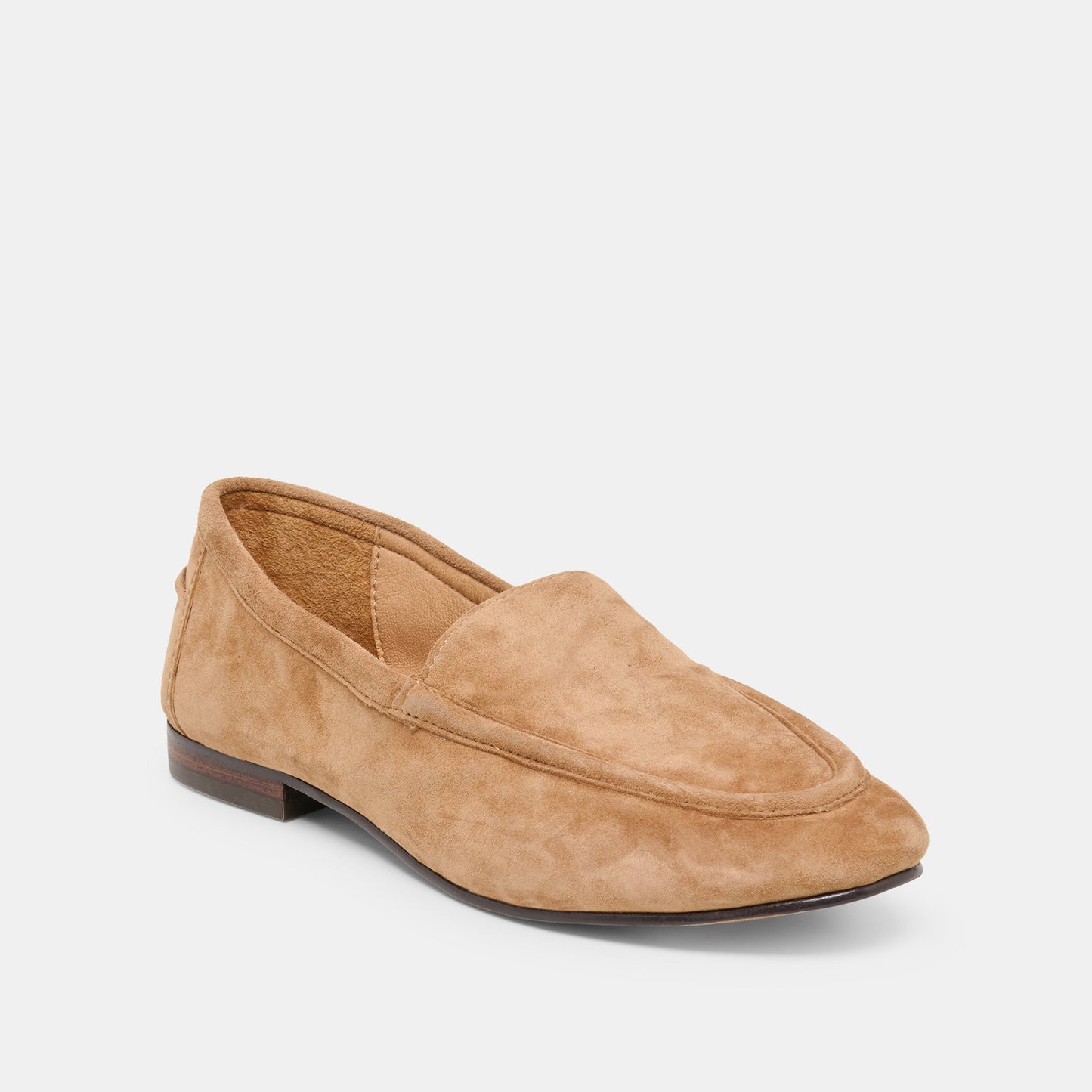 Mattie Camel Suede Loafers