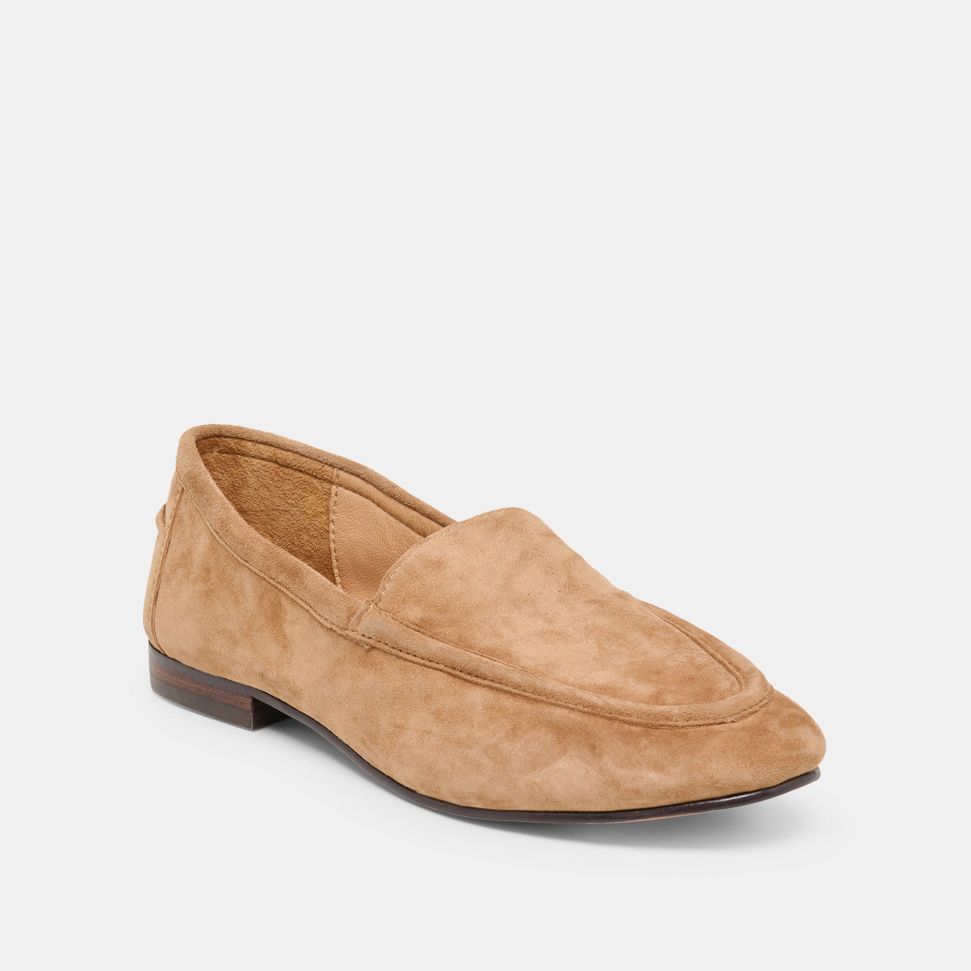 Mattie Camel Suede Loafers