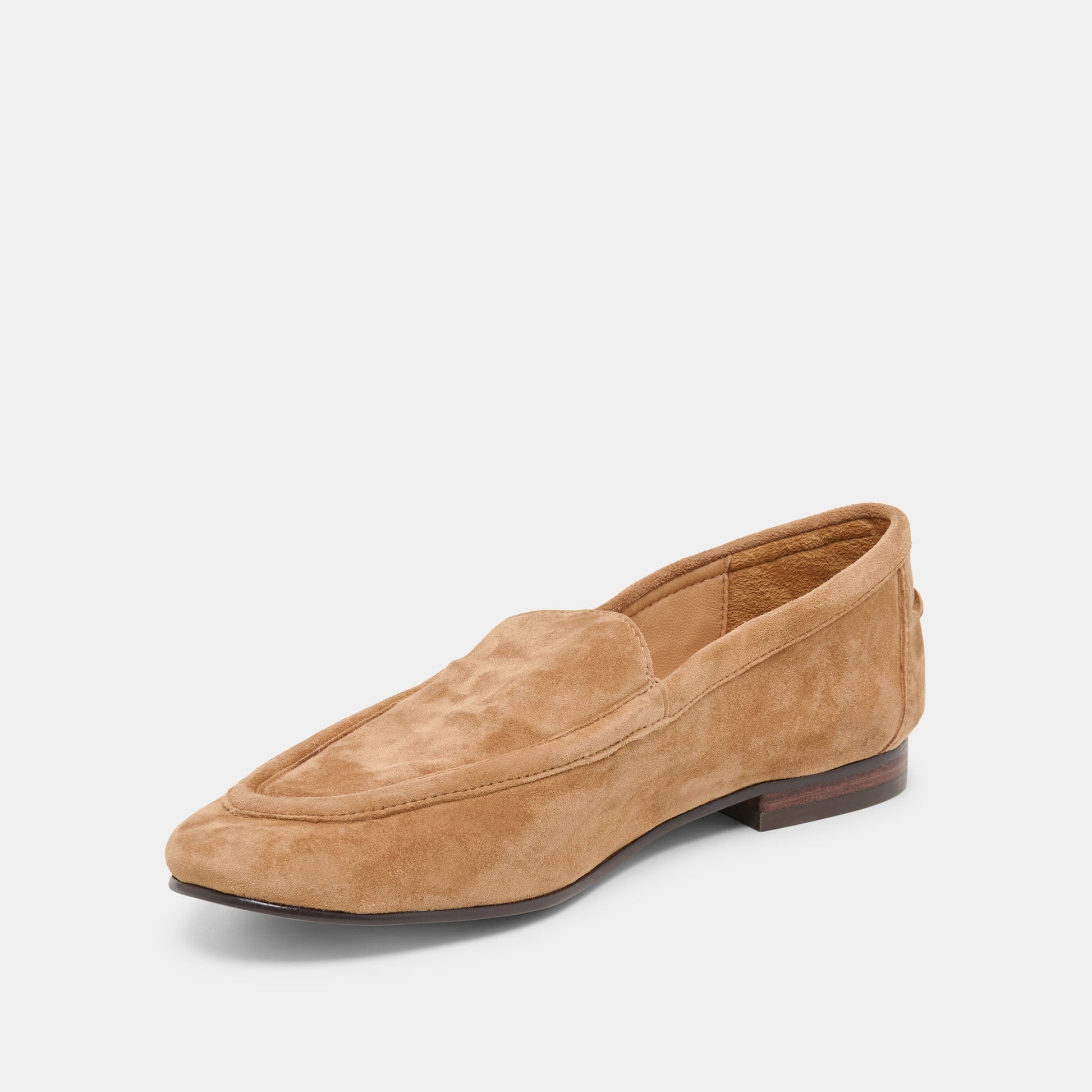 Mattie Camel Suede Loafers