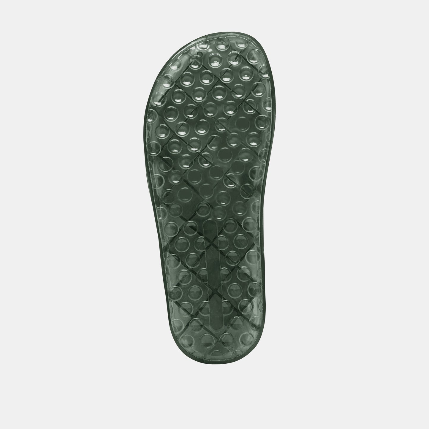 JULIO X Olive Vinyl Jelly Platform Sandals