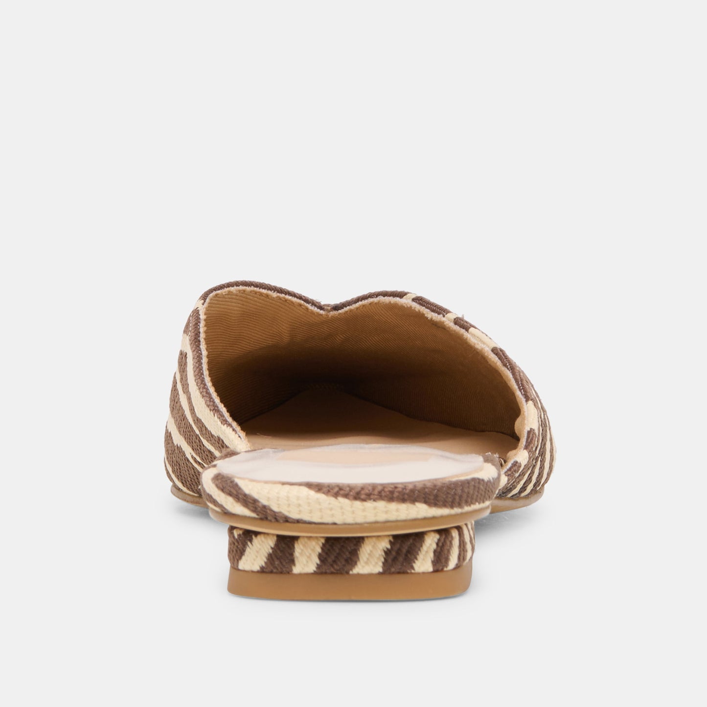 Elm Beige Zebra Raffia Flats