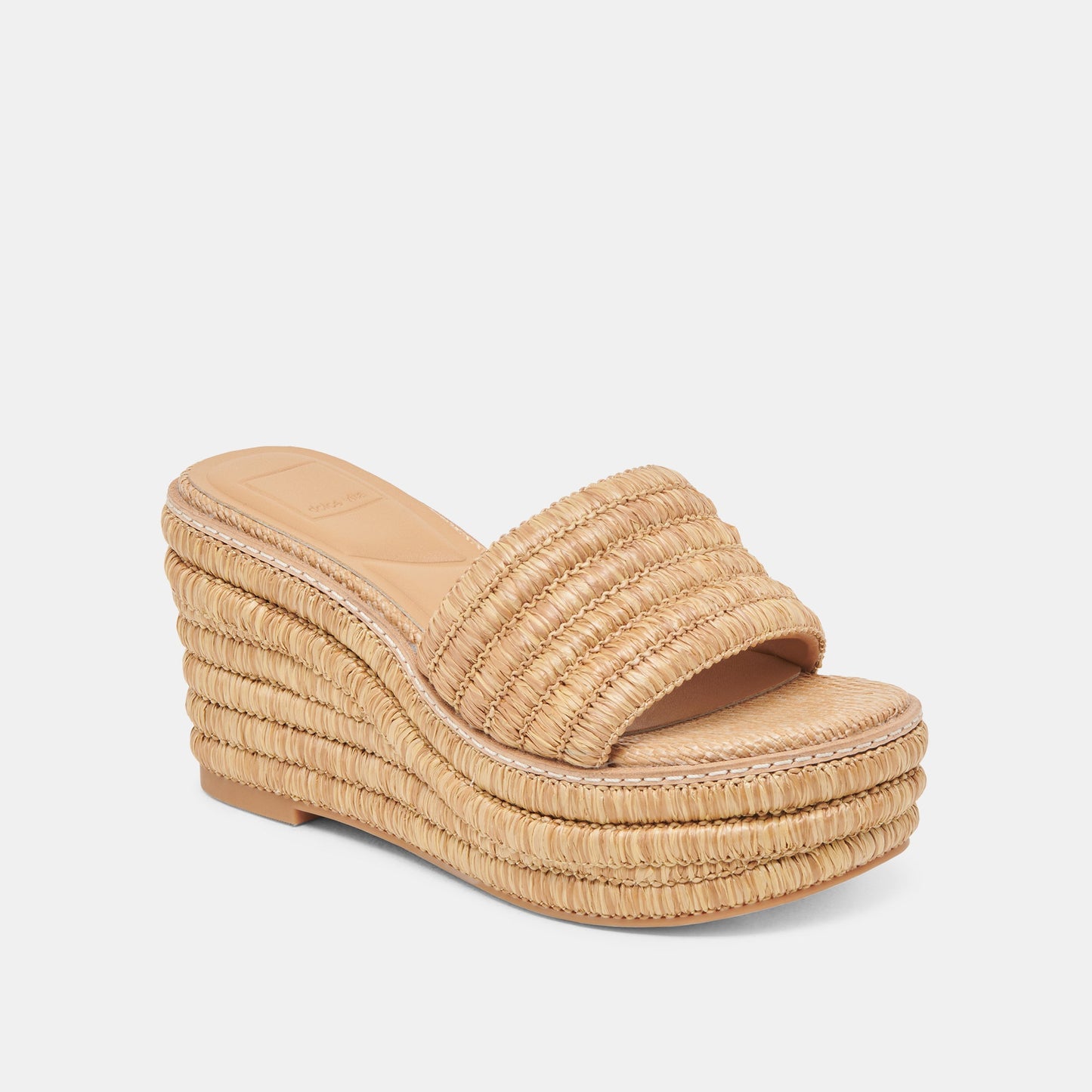 Throne Wide Lt Natural Raffia Wedges