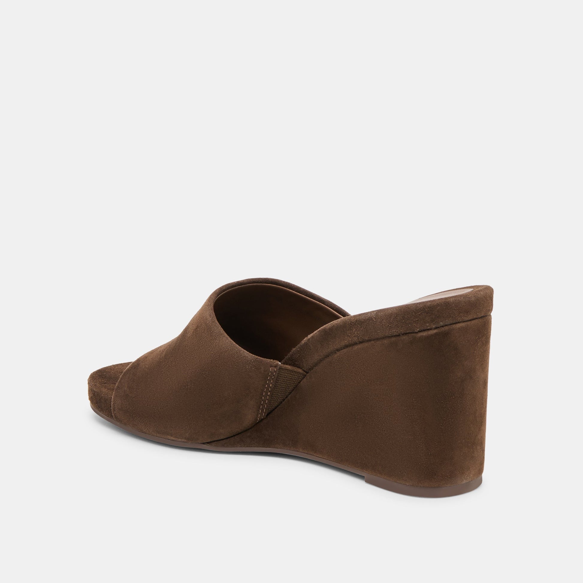 Holta Dk Brown Suede Wedges