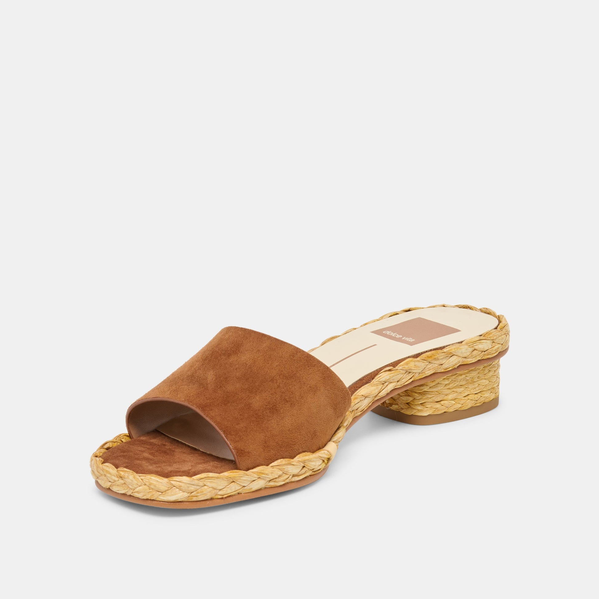 Dixi Wide Brown Suede Sandals