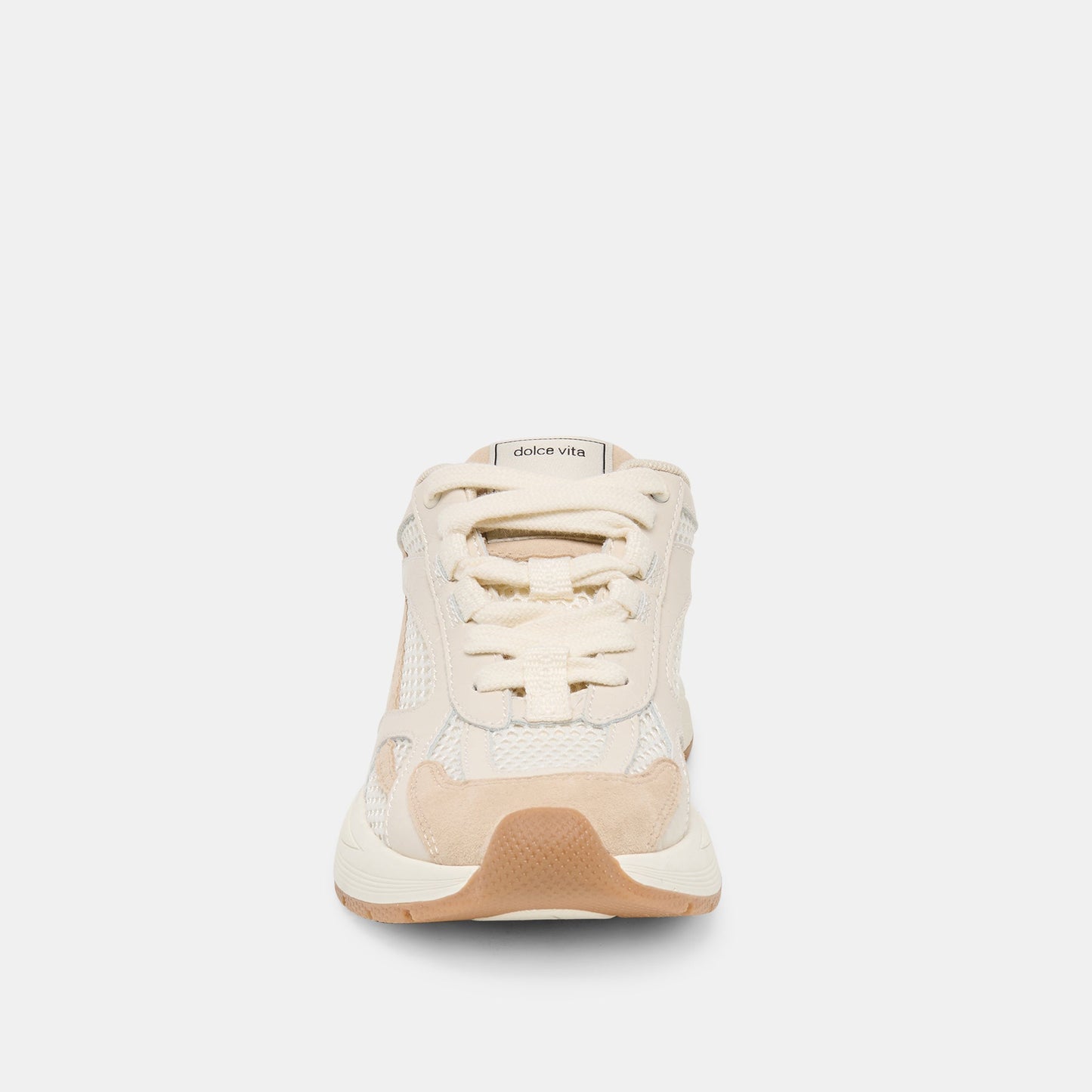 SWAYZY Ivory Multi Suede Platform Slip-on Sneakers
