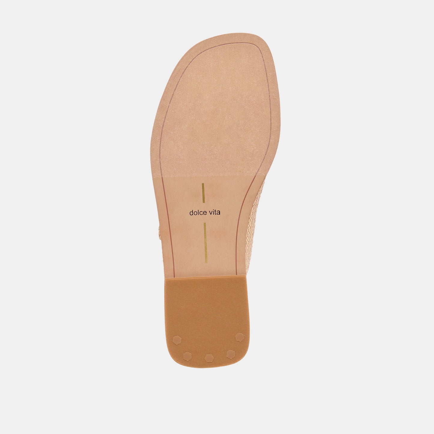 FIN Sand Raffia Open-Toe Slide Sandals