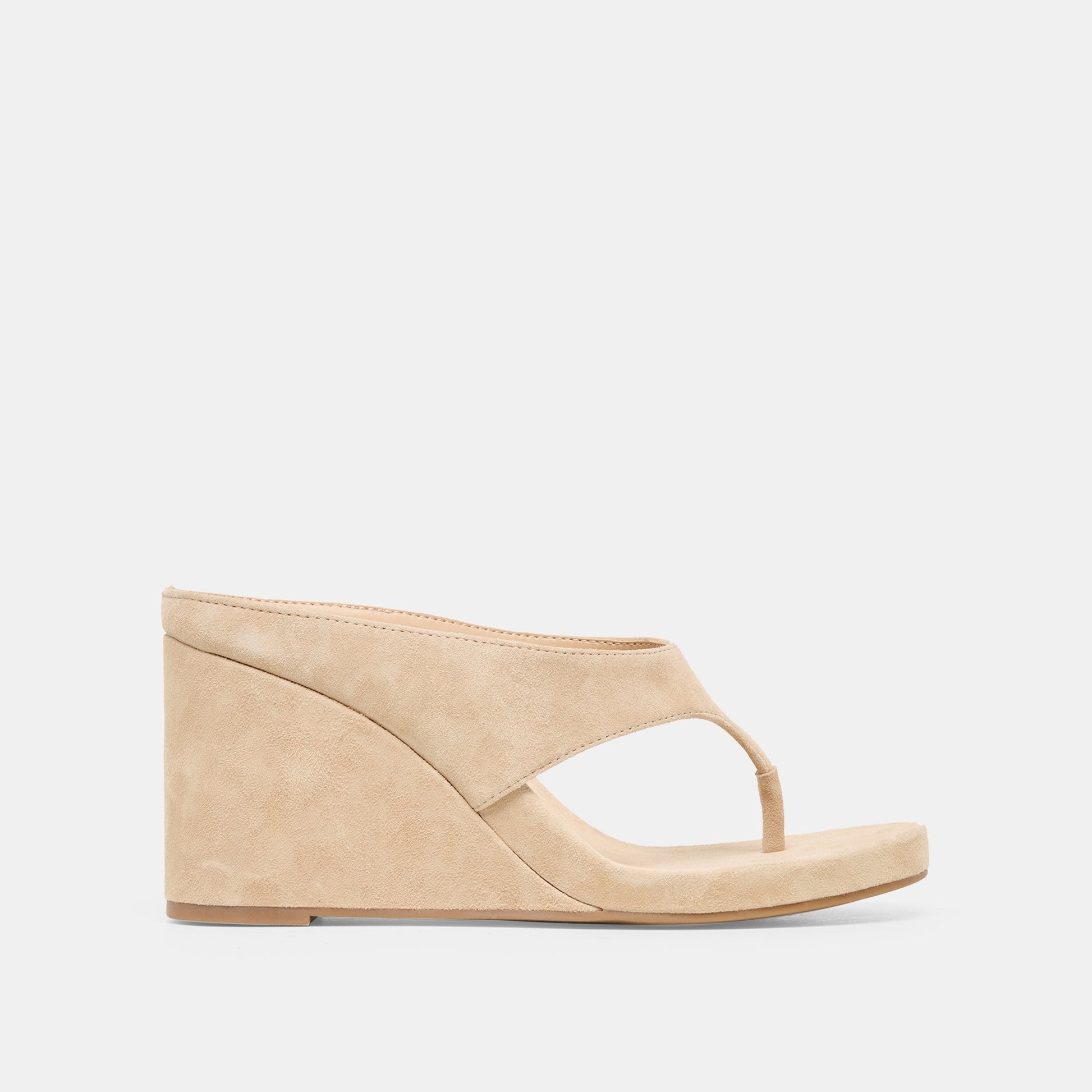 Hinna Camel Suede Wedges