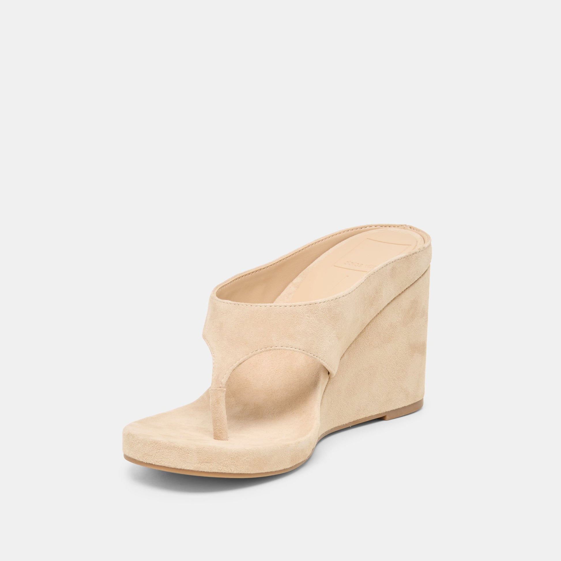 Hinna Camel Suede Wedges