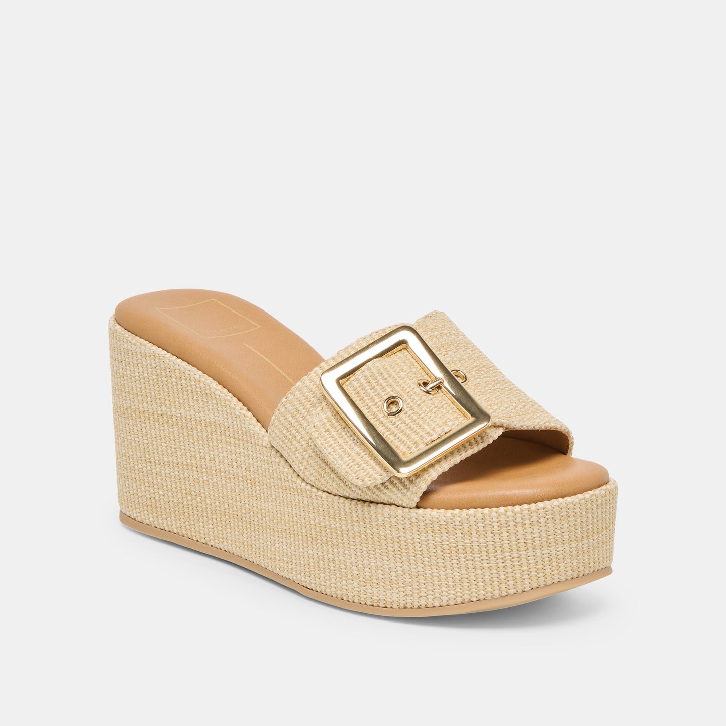 Jilian Wide Lt Natural Raffia Wedges