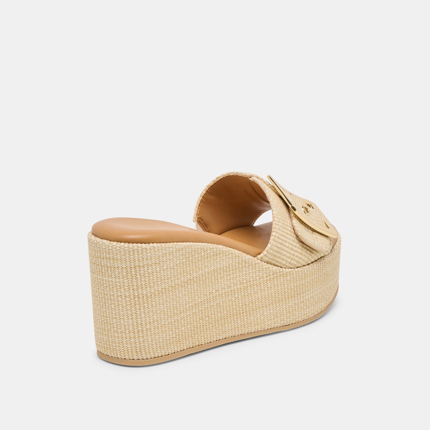 Jilian Wide Lt Natural Raffia Wedges